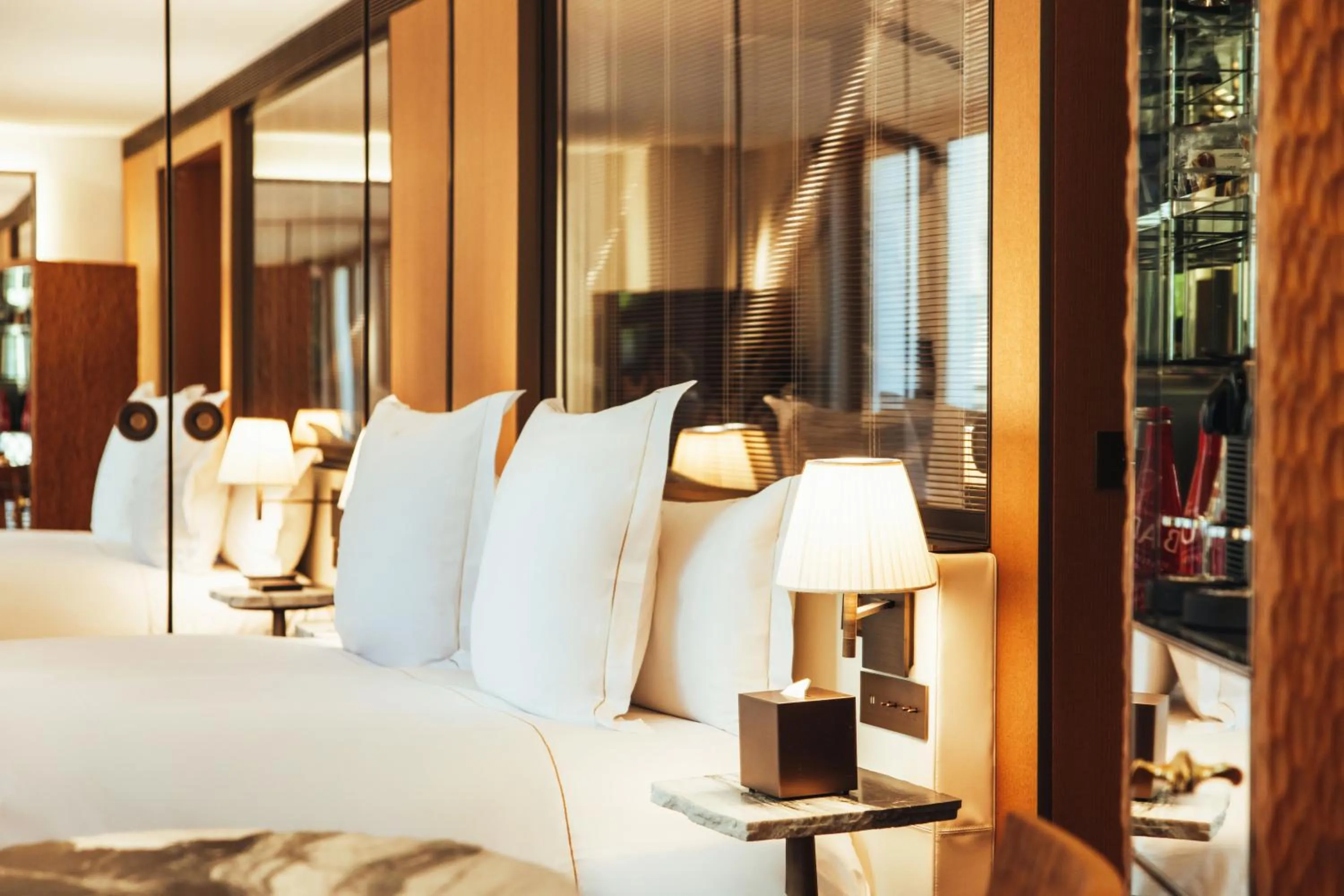 Bed in Hotel SAX Paris, LXR Hotels & Resorts