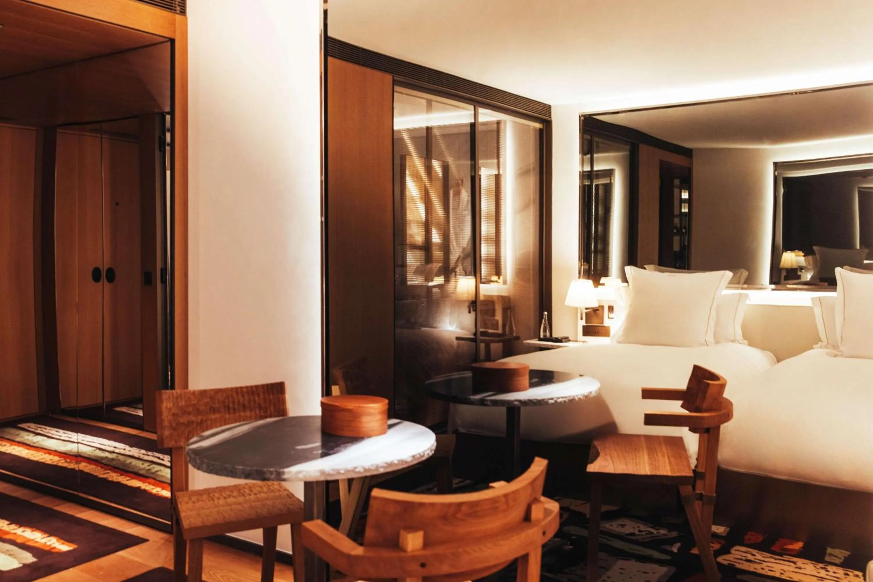 Bed in Hotel SAX Paris, LXR Hotels & Resorts