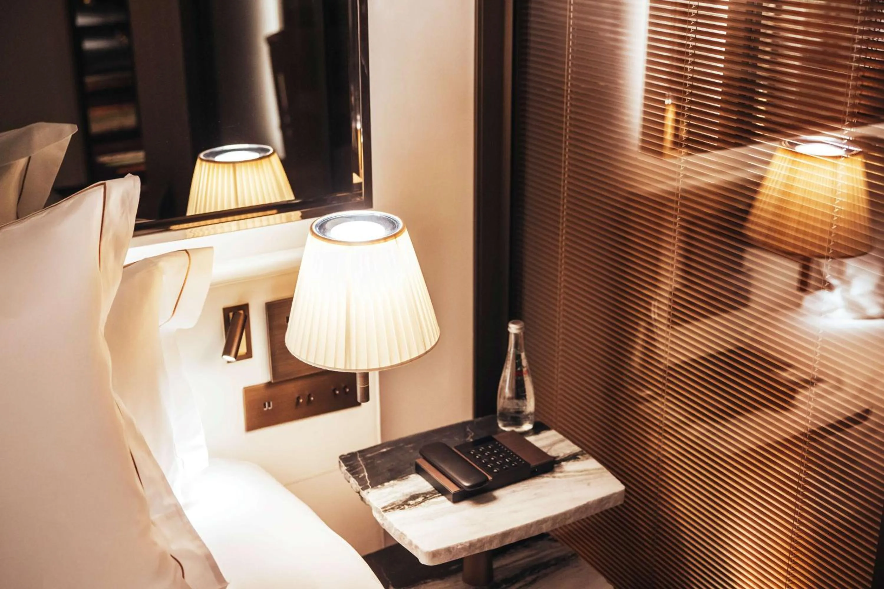 Bed in Hotel SAX Paris, LXR Hotels & Resorts