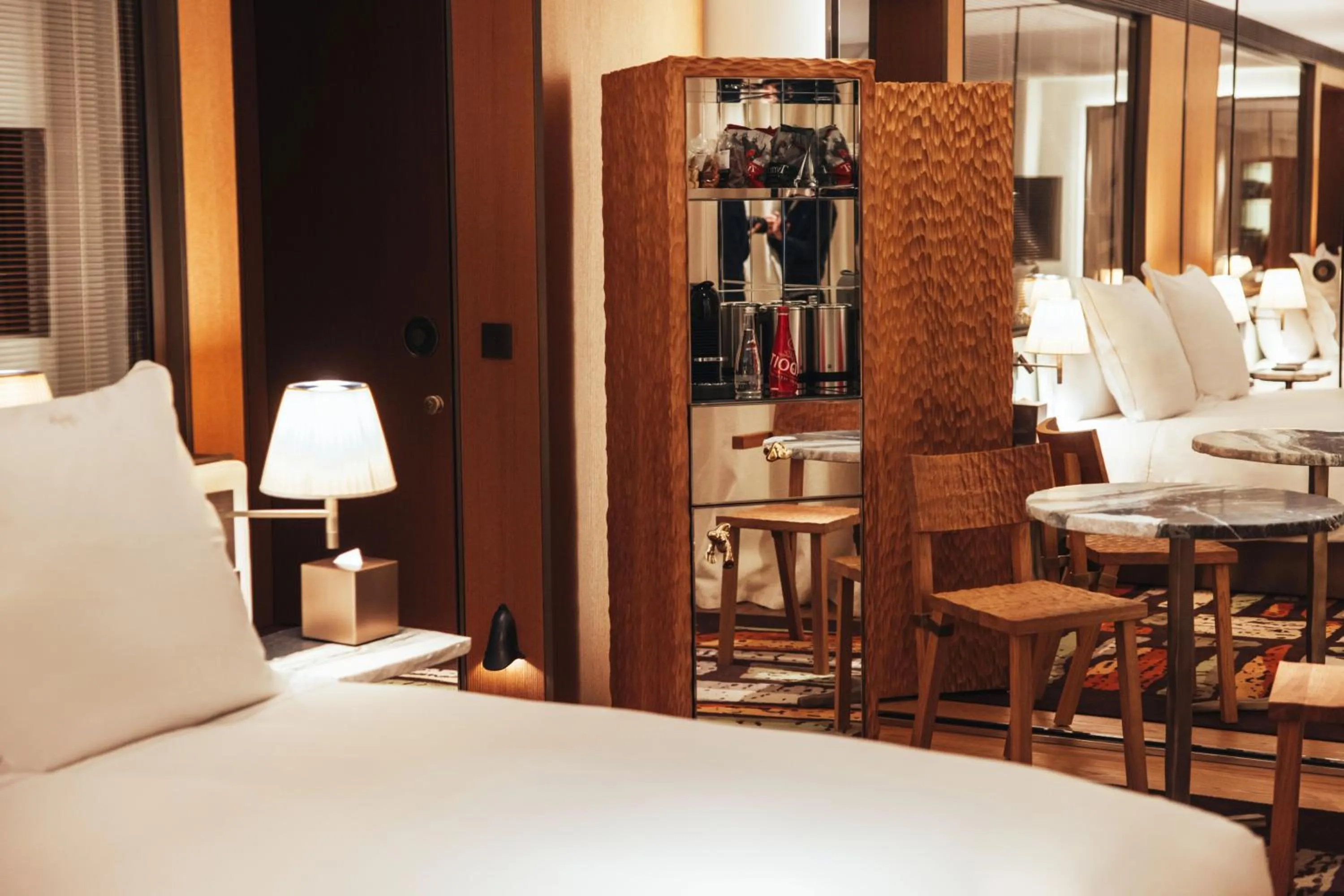 Bed in Hotel SAX Paris, LXR Hotels & Resorts