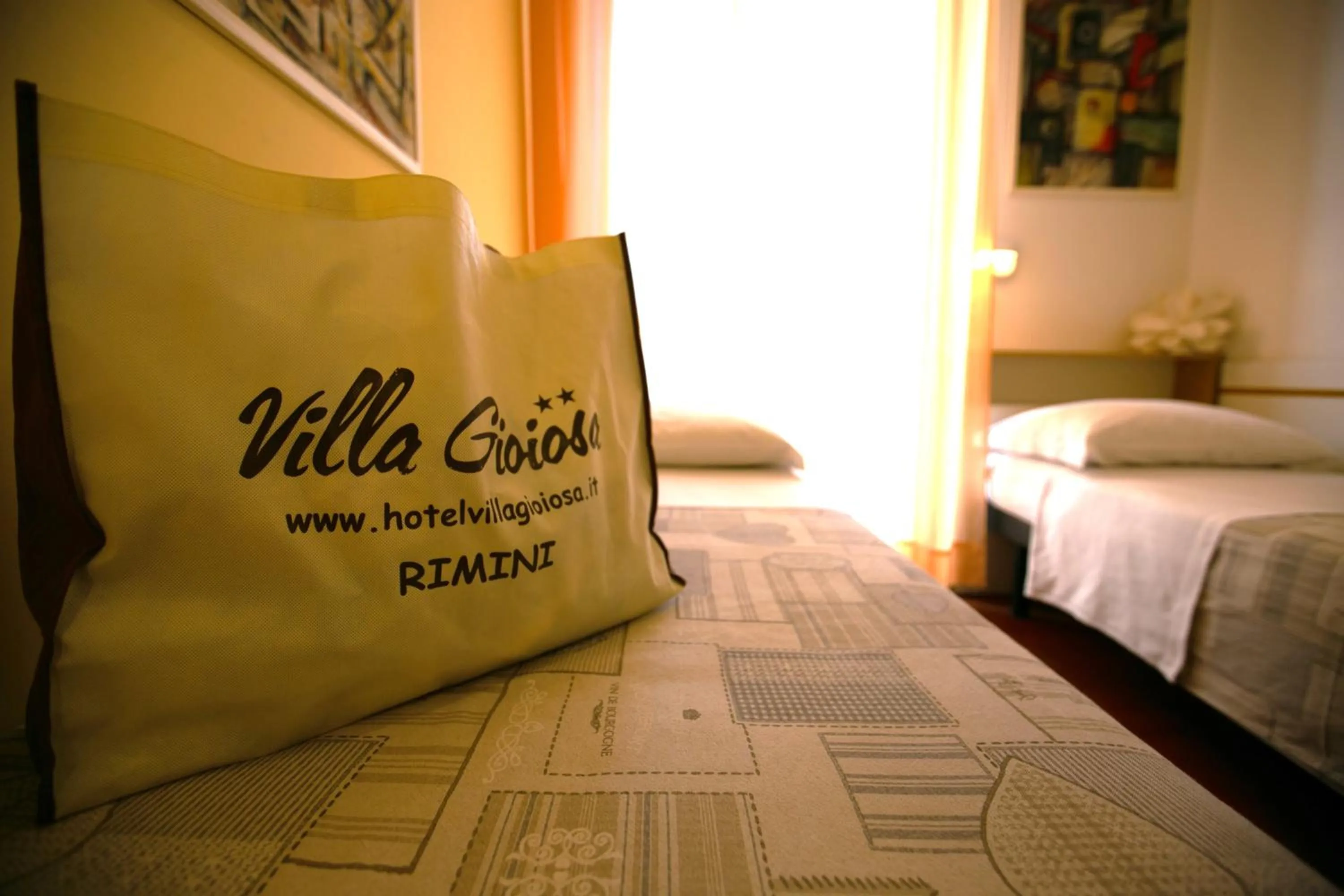 Bed in Villa Gioiosa Beach & Water Park B&B