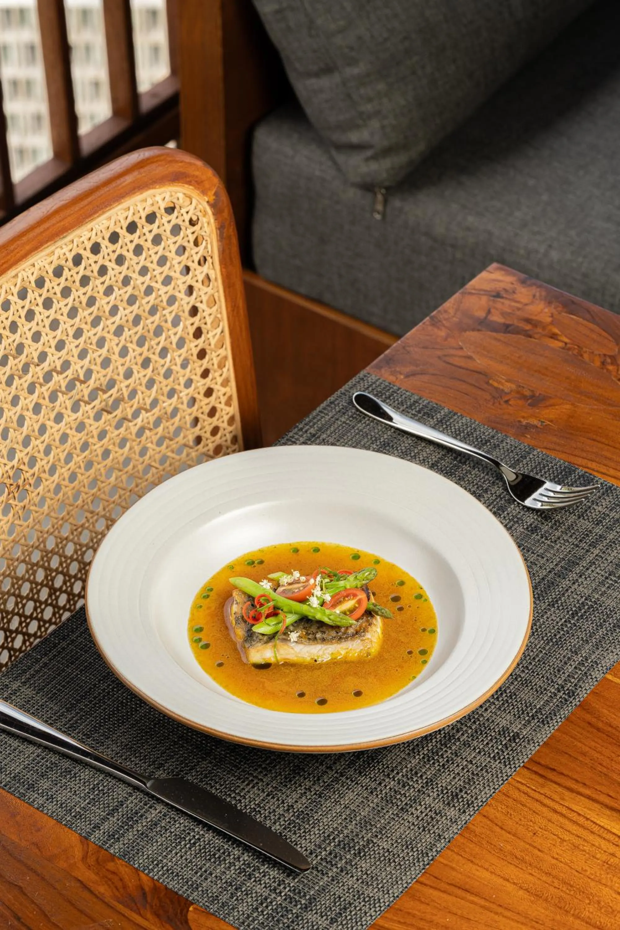 Food close-up in Adiwana Unagi Riverfront