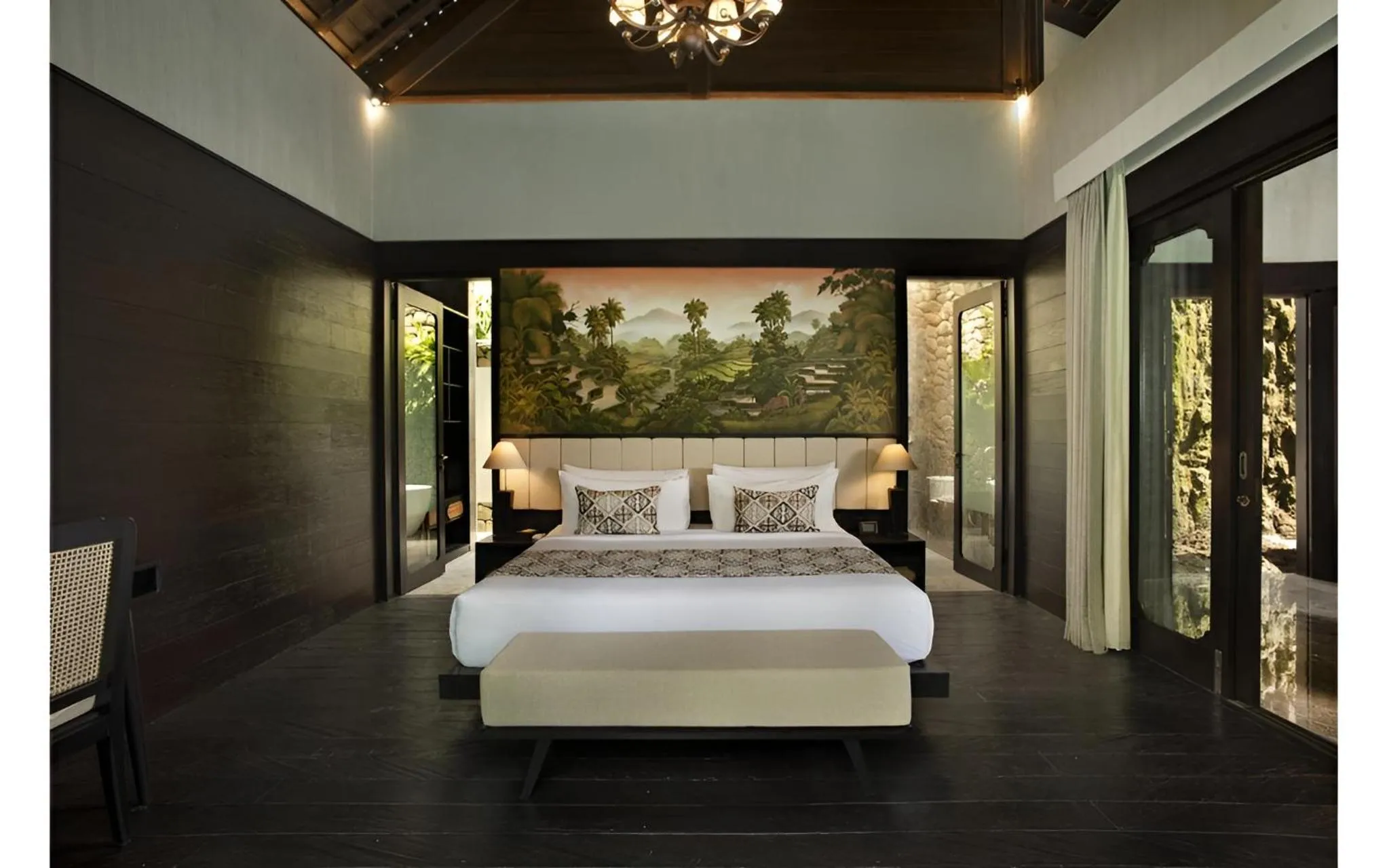 Bed in Adiwana Unagi Riverfront