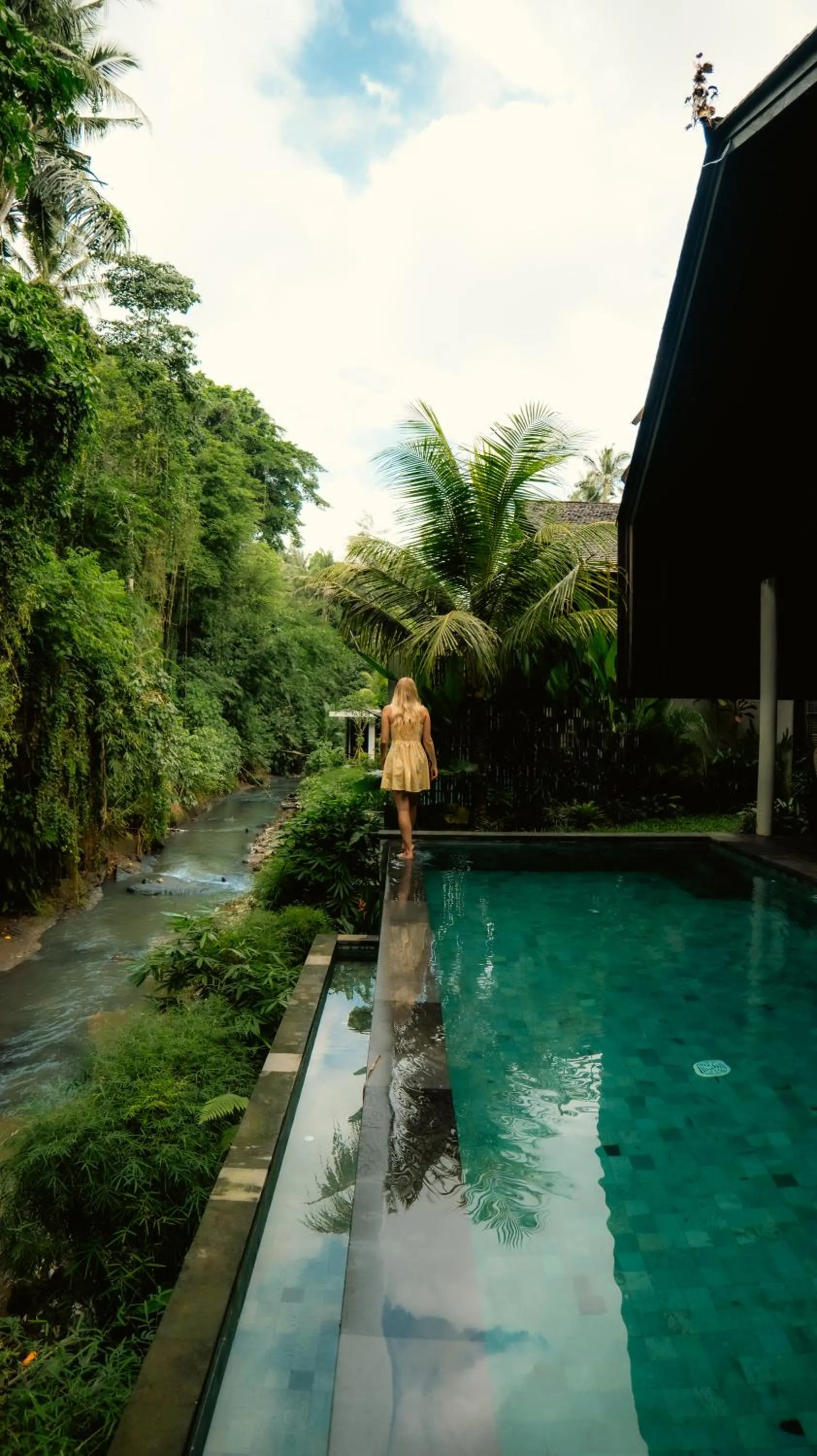 Pool view in Adiwana Unagi Riverfront