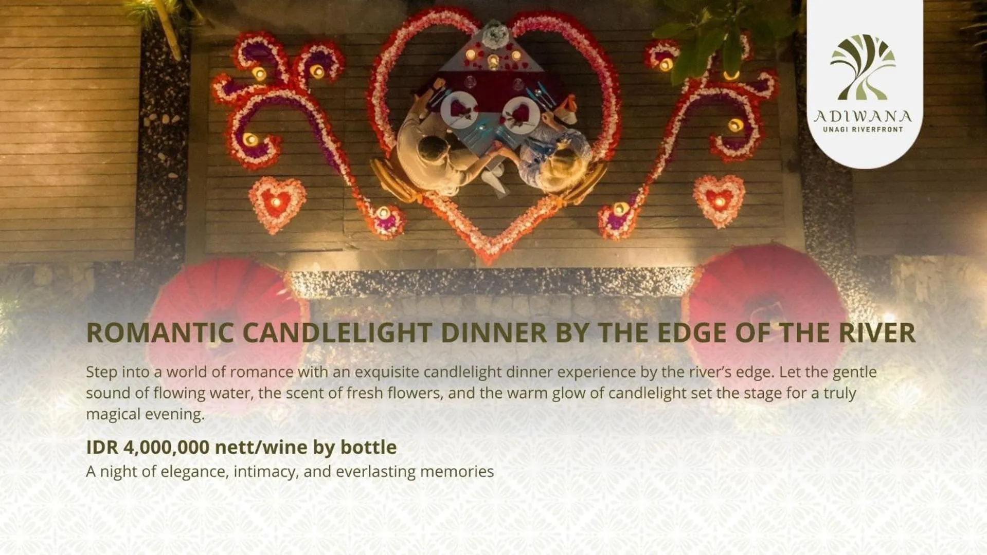 Dinner in Adiwana Unagi Riverfront