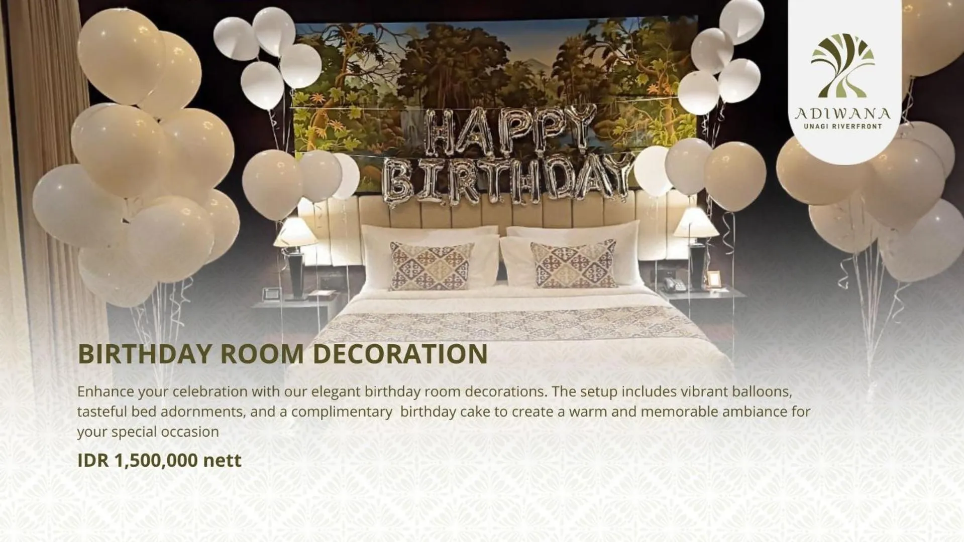 Photo of the whole room in Adiwana Unagi Riverfront