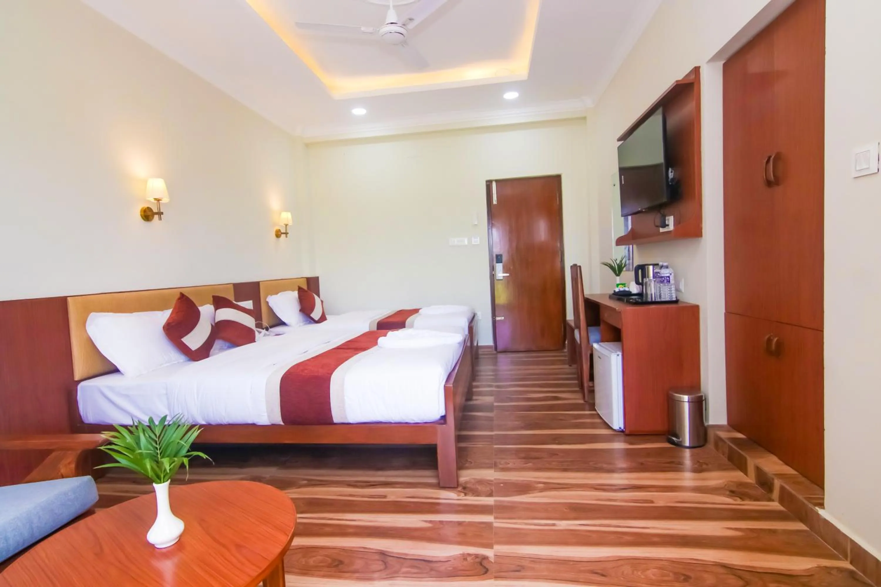 Bed in Hotel Yatra Sauraha Pvt Ltd