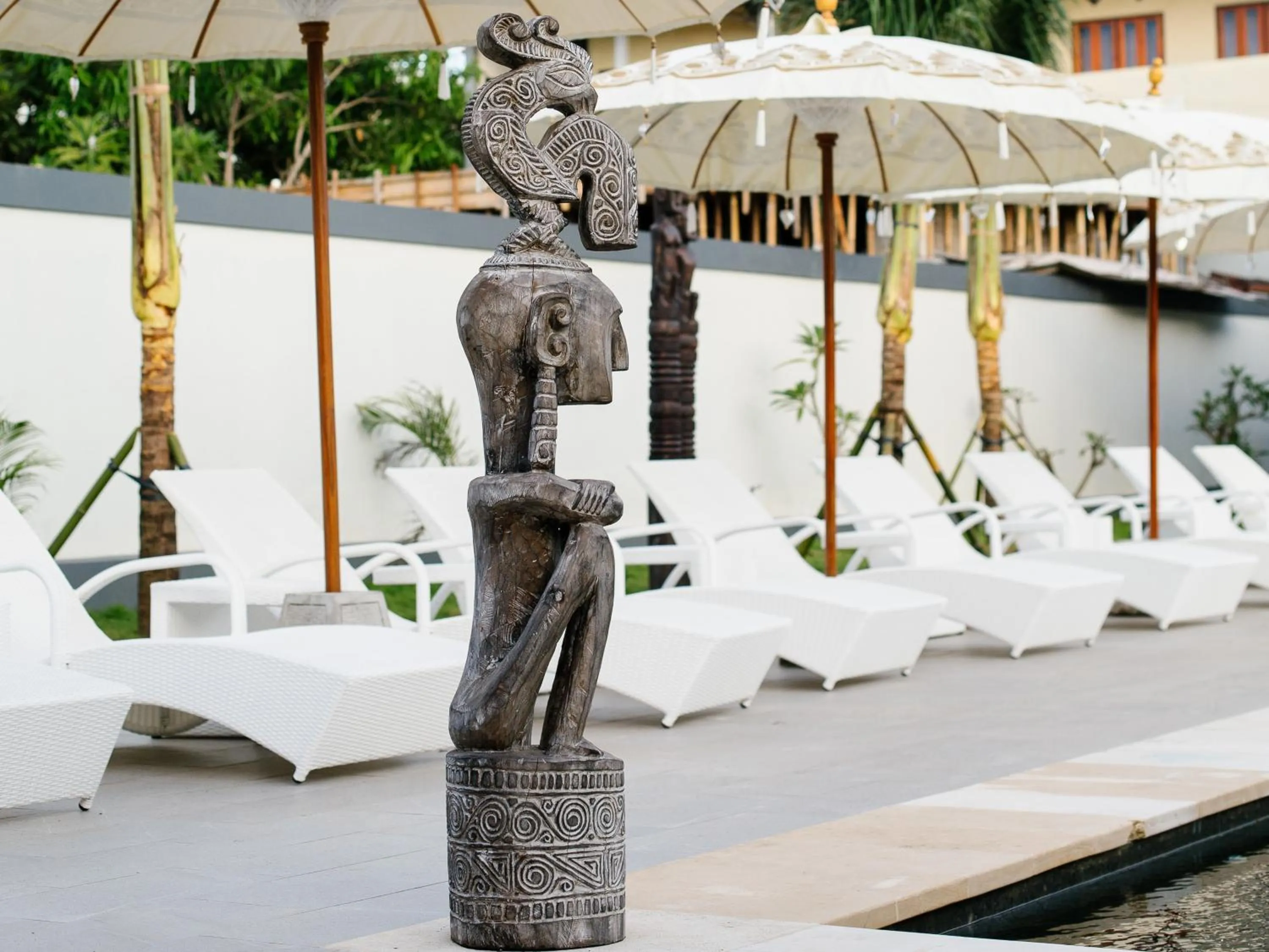 Decorative detail in Bubu Homestay Tulamben