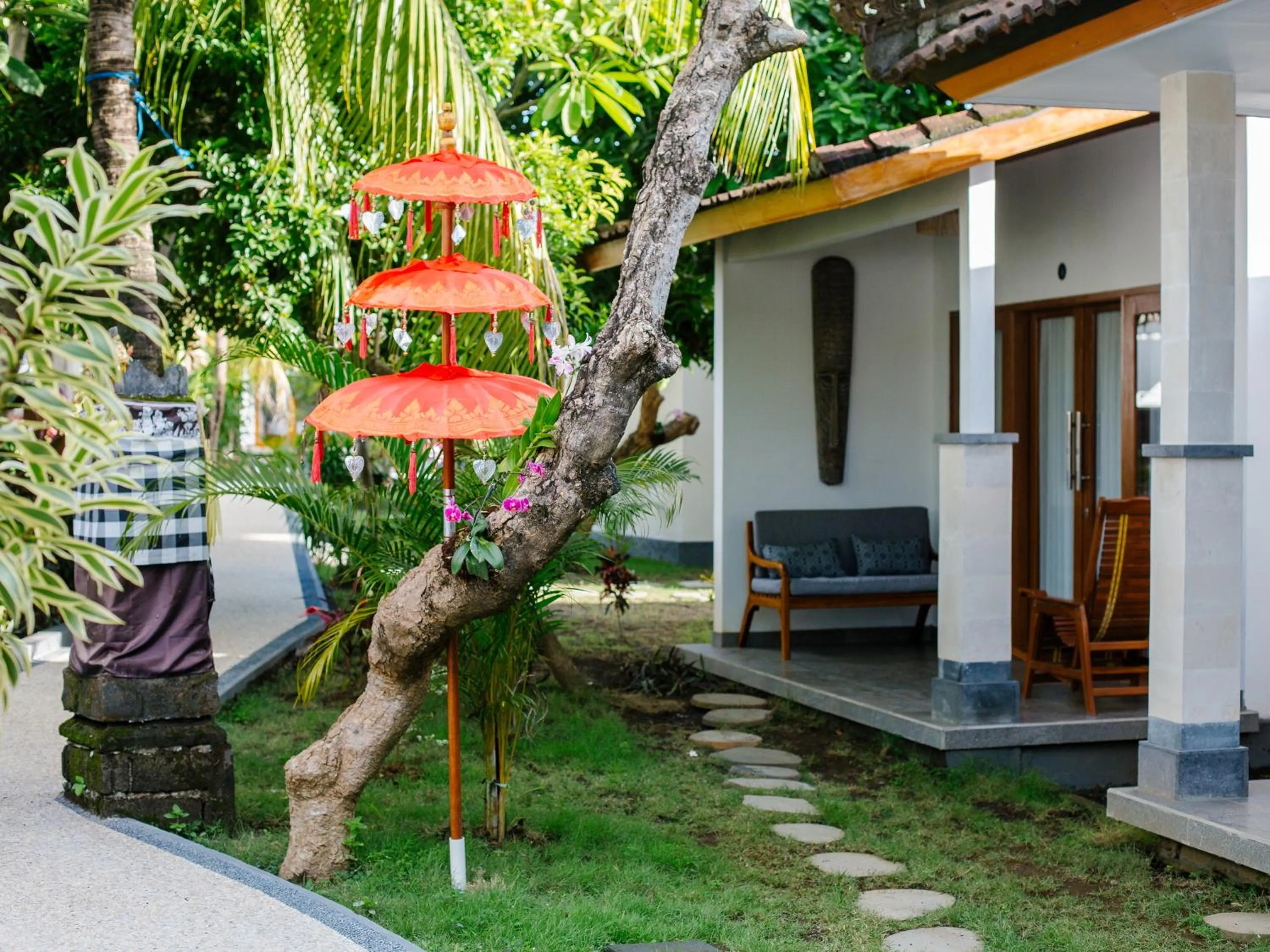 Decorative detail in Bubu Homestay Tulamben