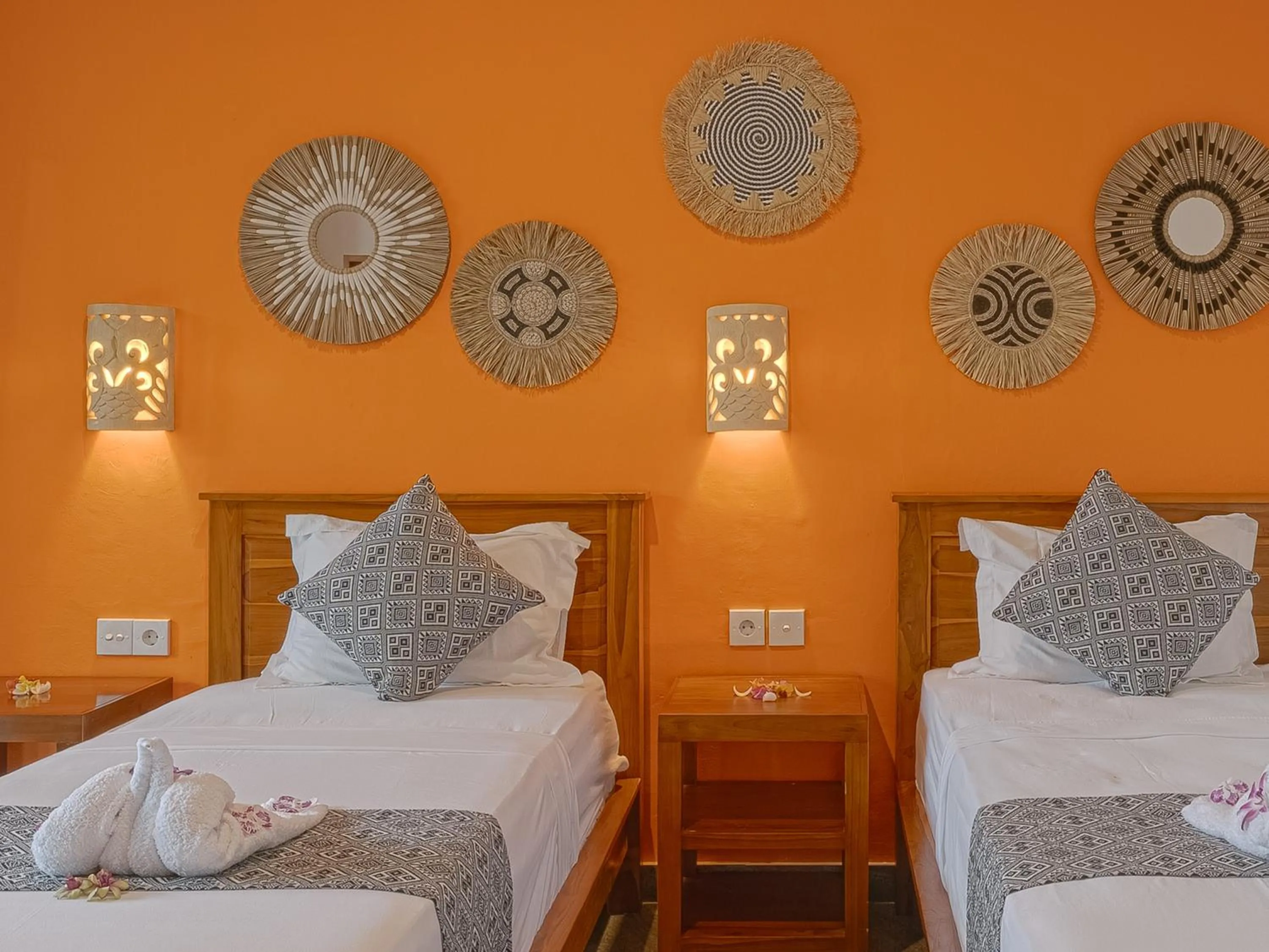 Bed in Bubu Homestay Tulamben