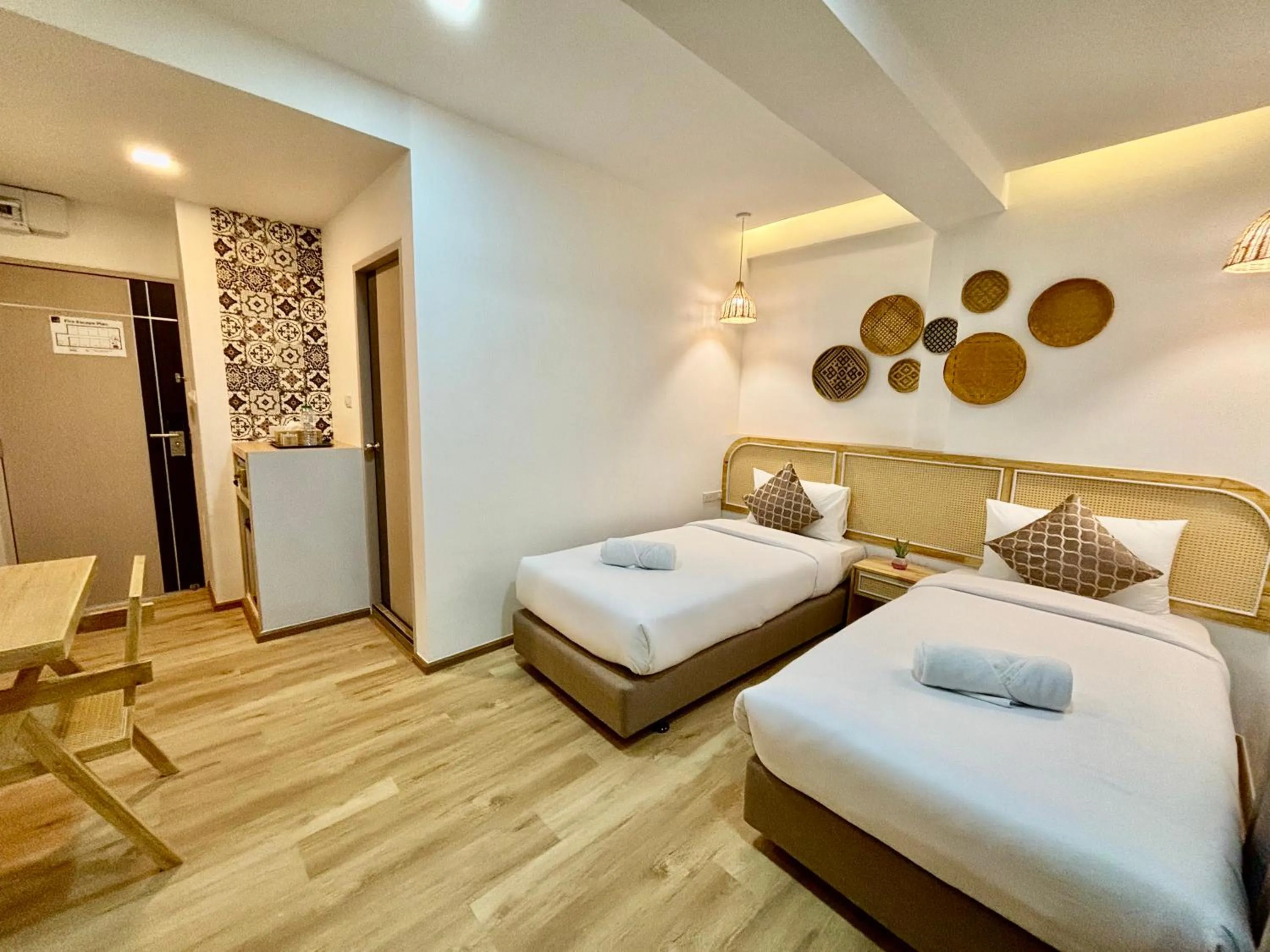 Bed in Charm Hostel at Pratumnak