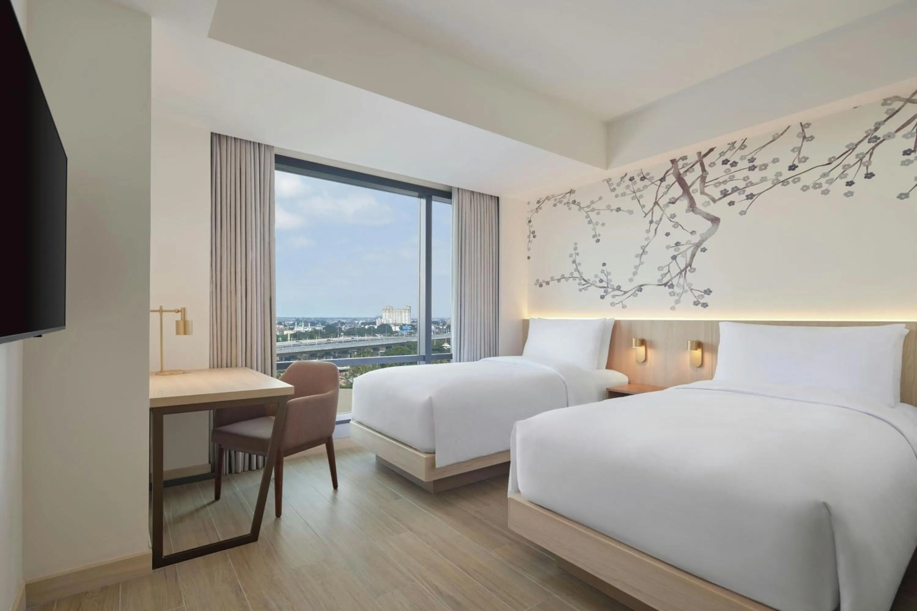 Photo of the whole room, Bed in Fairfield by Marriott Bekasi