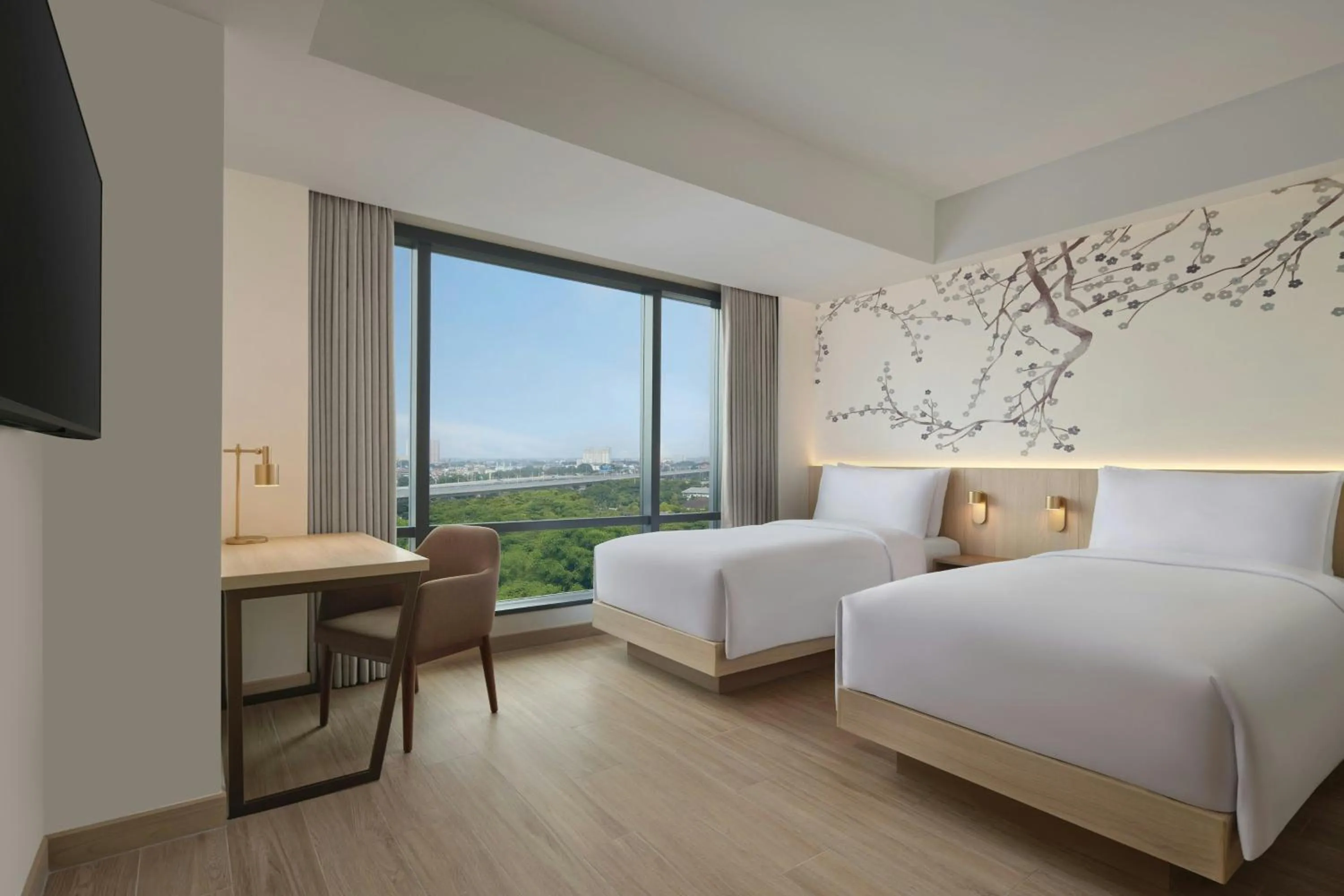 Photo of the whole room, Bed in Fairfield by Marriott Bekasi