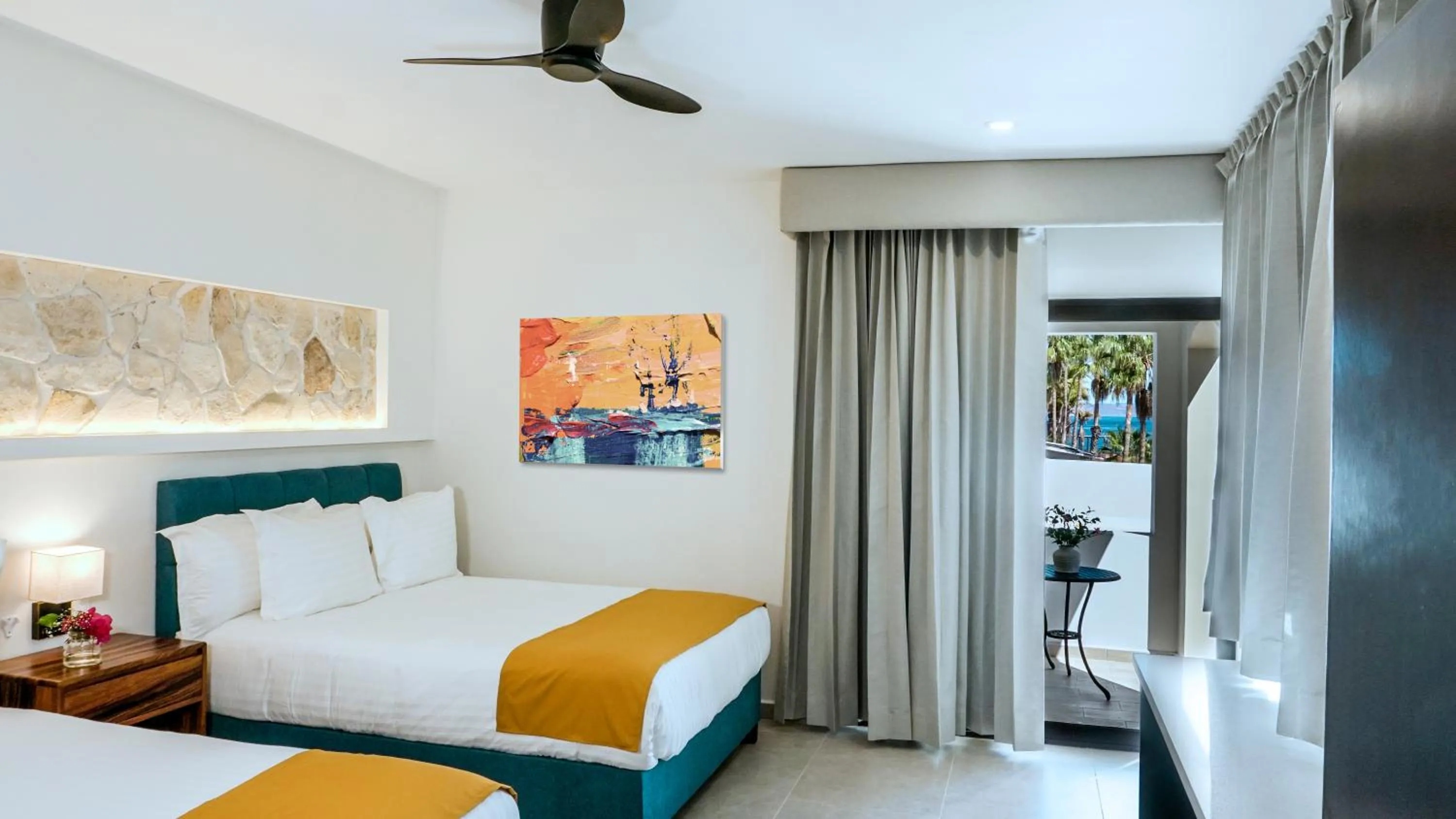 Bed in Hotel Loreto Palmar