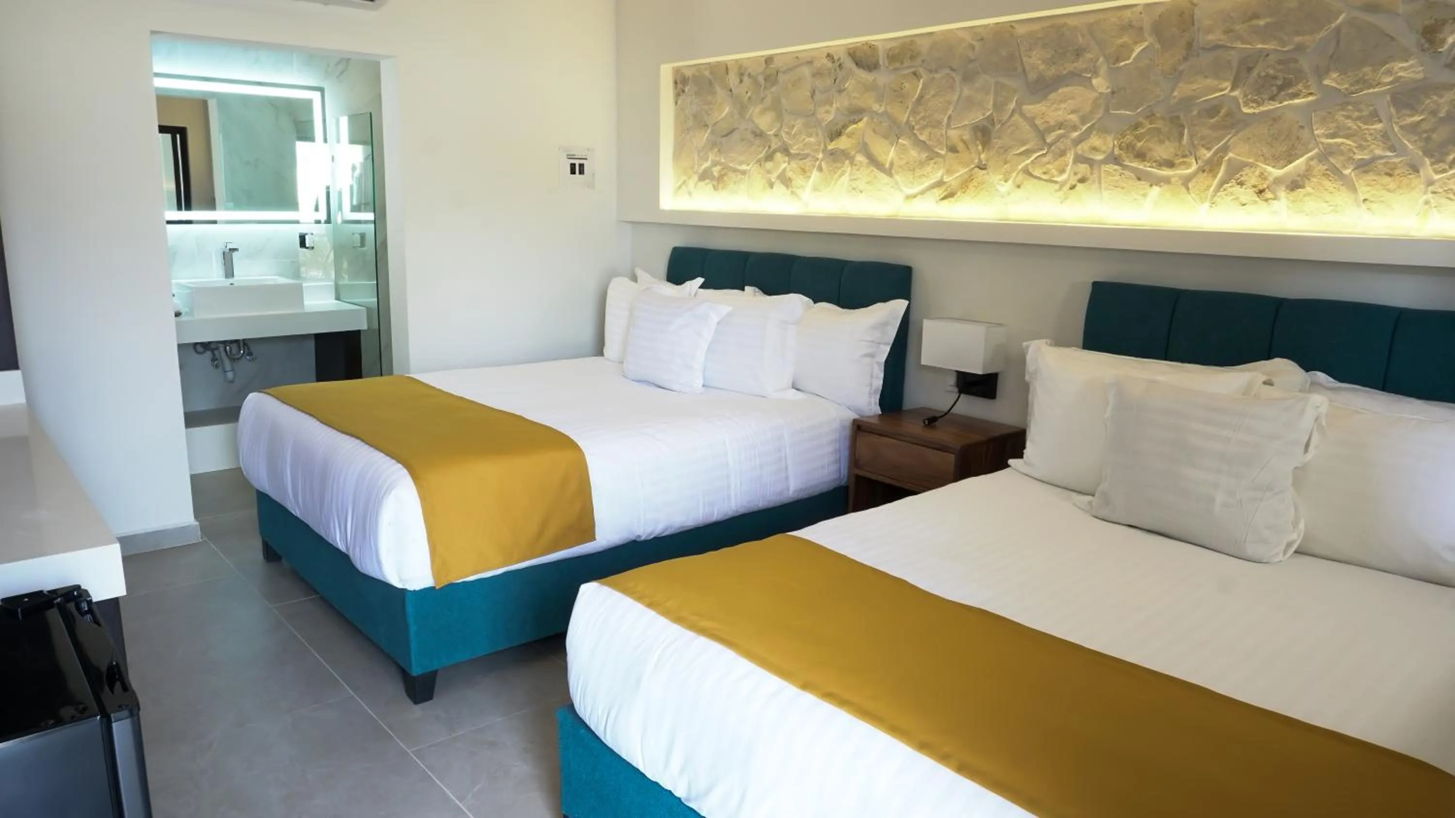 Bed in Hotel Loreto Palmar