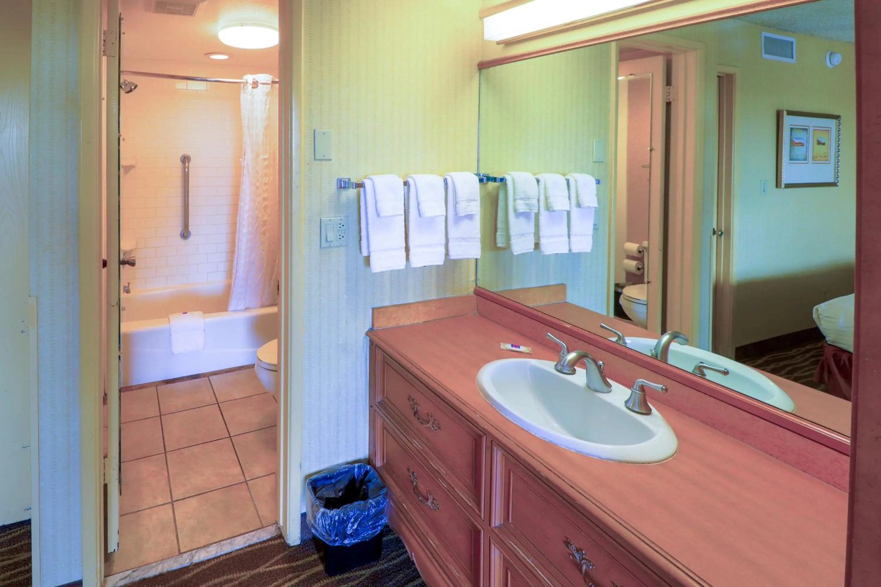 Bathroom in Studio 6 Phoenix, AZ – Sky Harbor