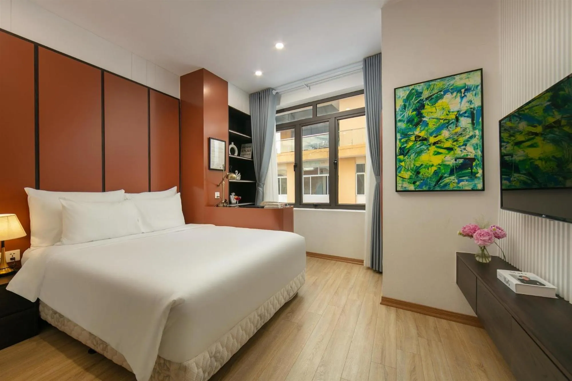 Bedroom, Bed in Amira Hotel Bắc Ninh