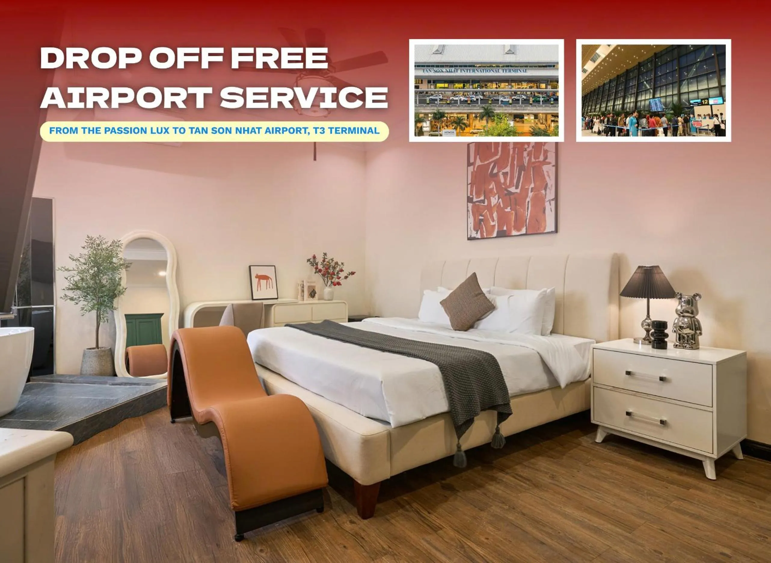 Property building, Bed in The Passion Lux Airport Hotel Apartment - Free Airport