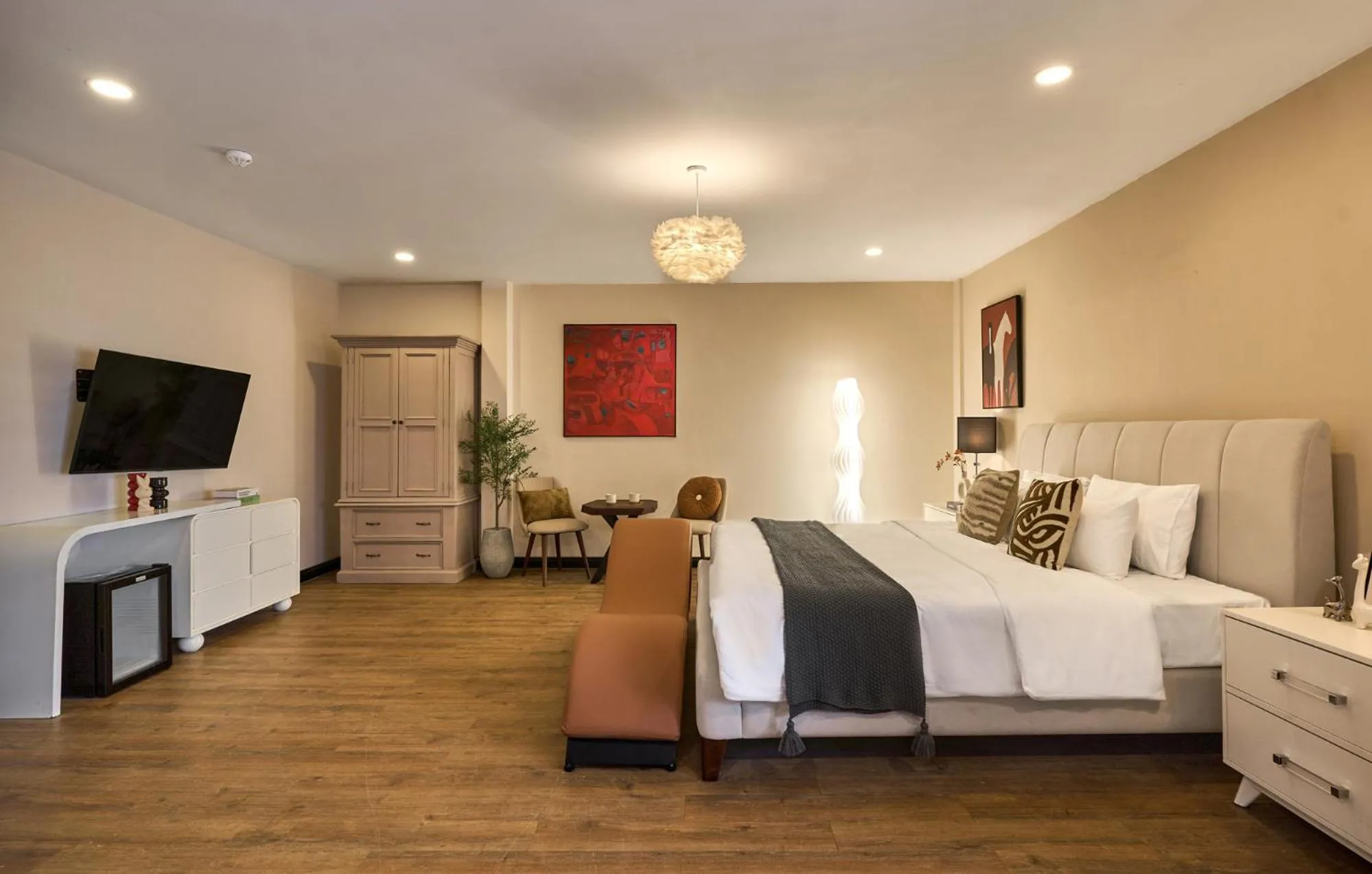 Bedroom in The Passion Lux Airport Hotel Apartment - Free Airport