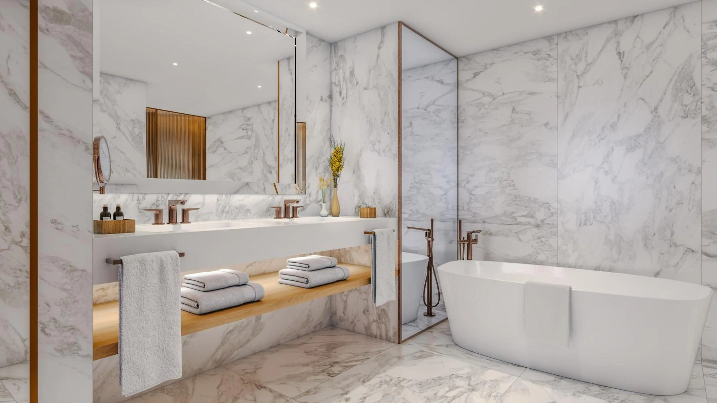 Bathroom in ME Lisbon by Meliá