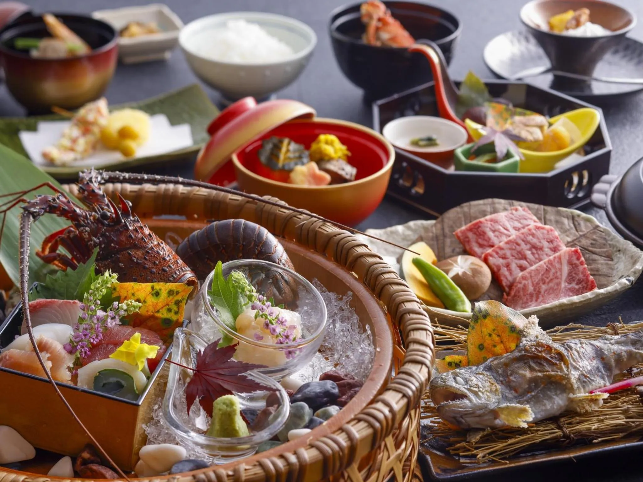 Dinner in Matsusaka Wan Wan Paradise Forest Hotel