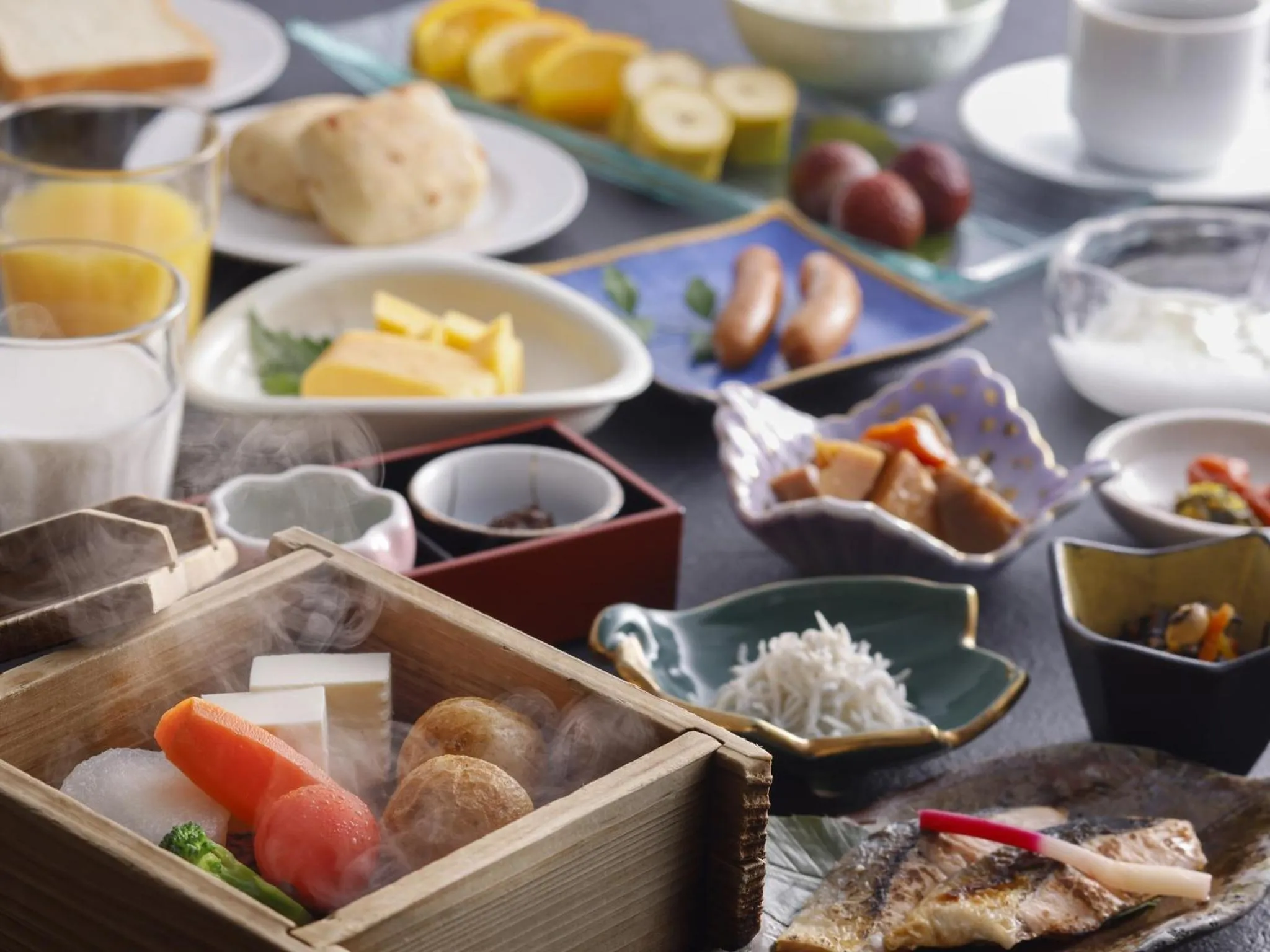 Breakfast in Matsusaka Wan Wan Paradise Forest Hotel