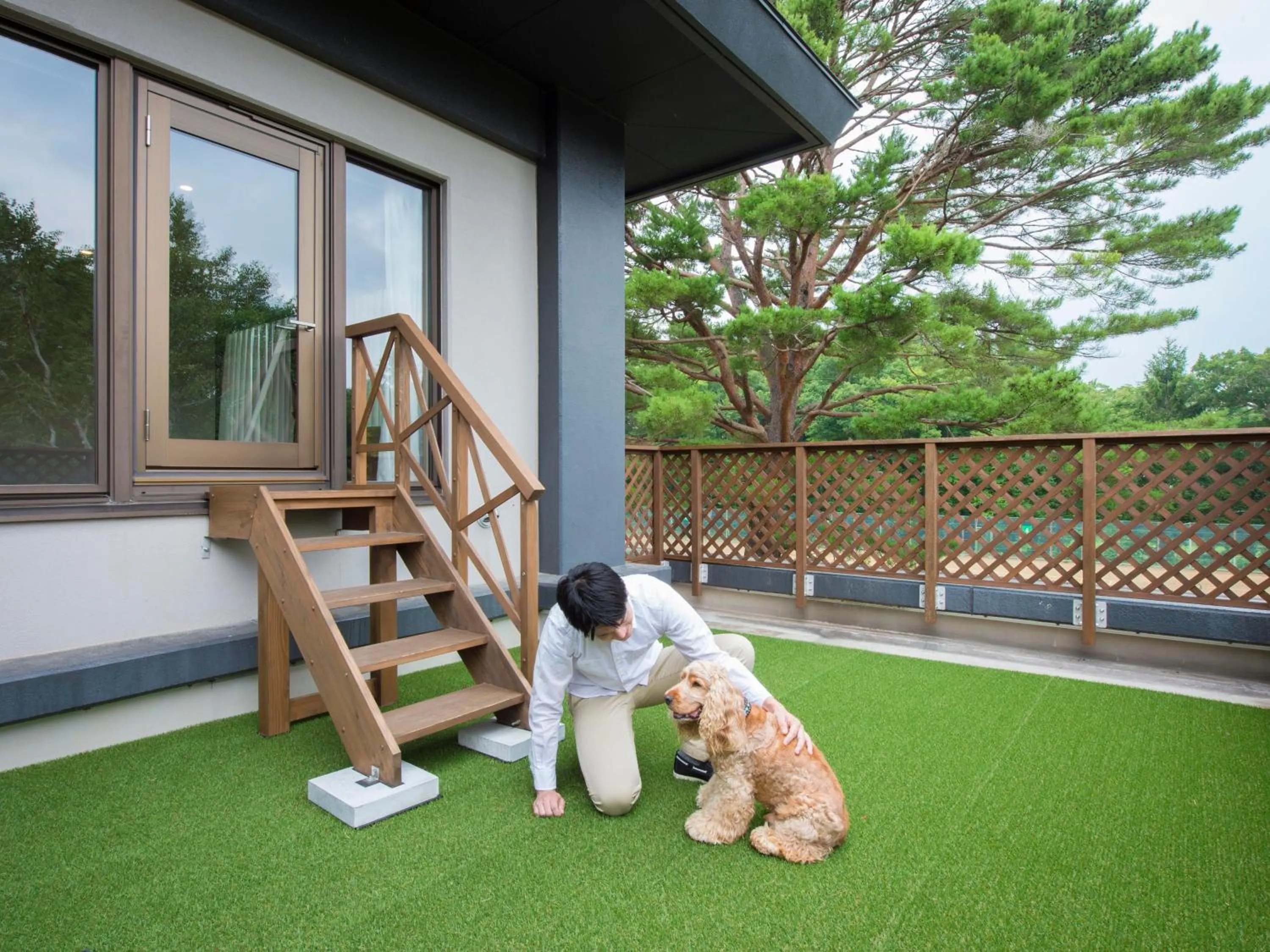 Balcony/Terrace in Wan's Resort Yamanakako