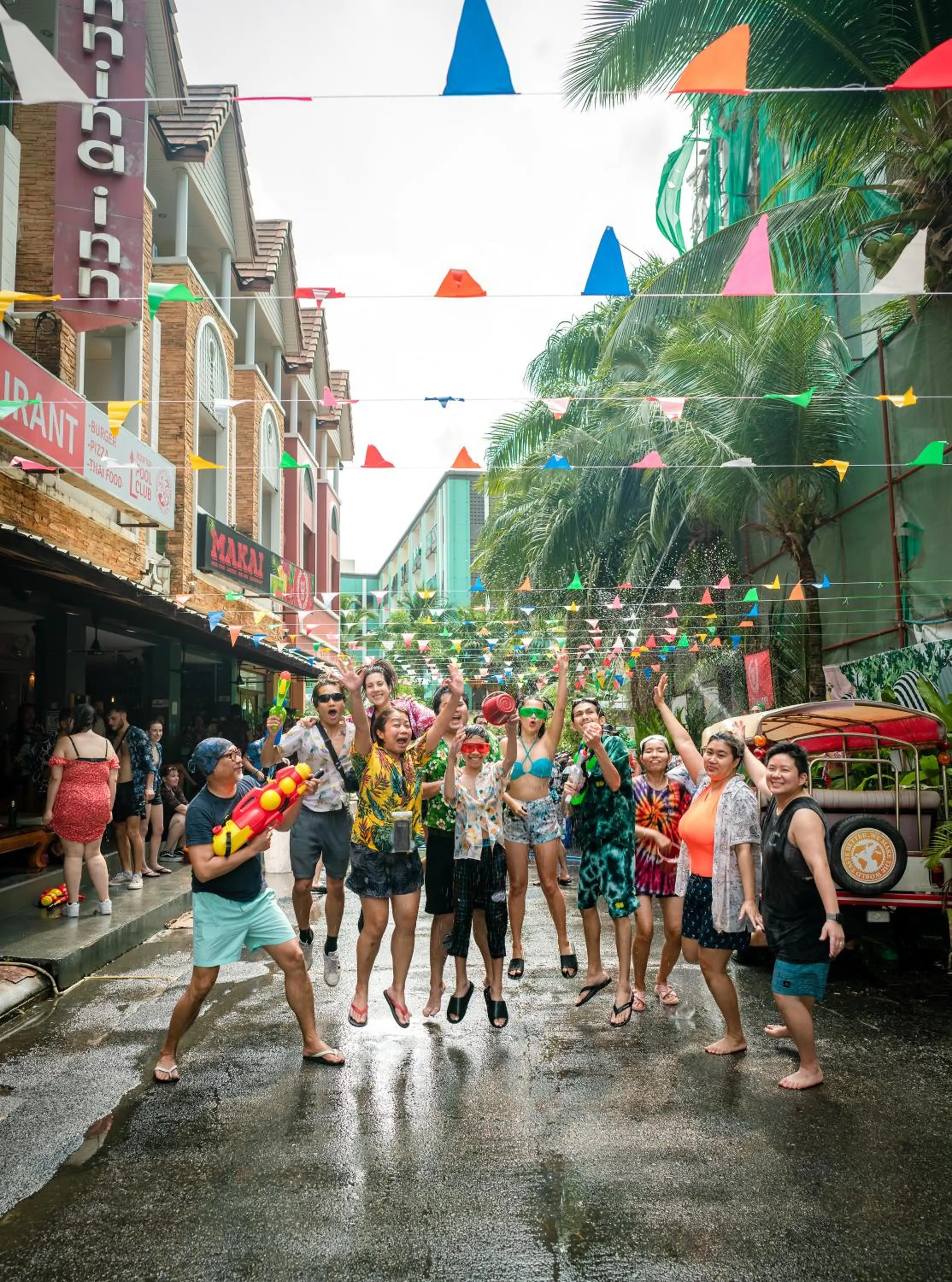 Street view in EBS Hostel Phuket