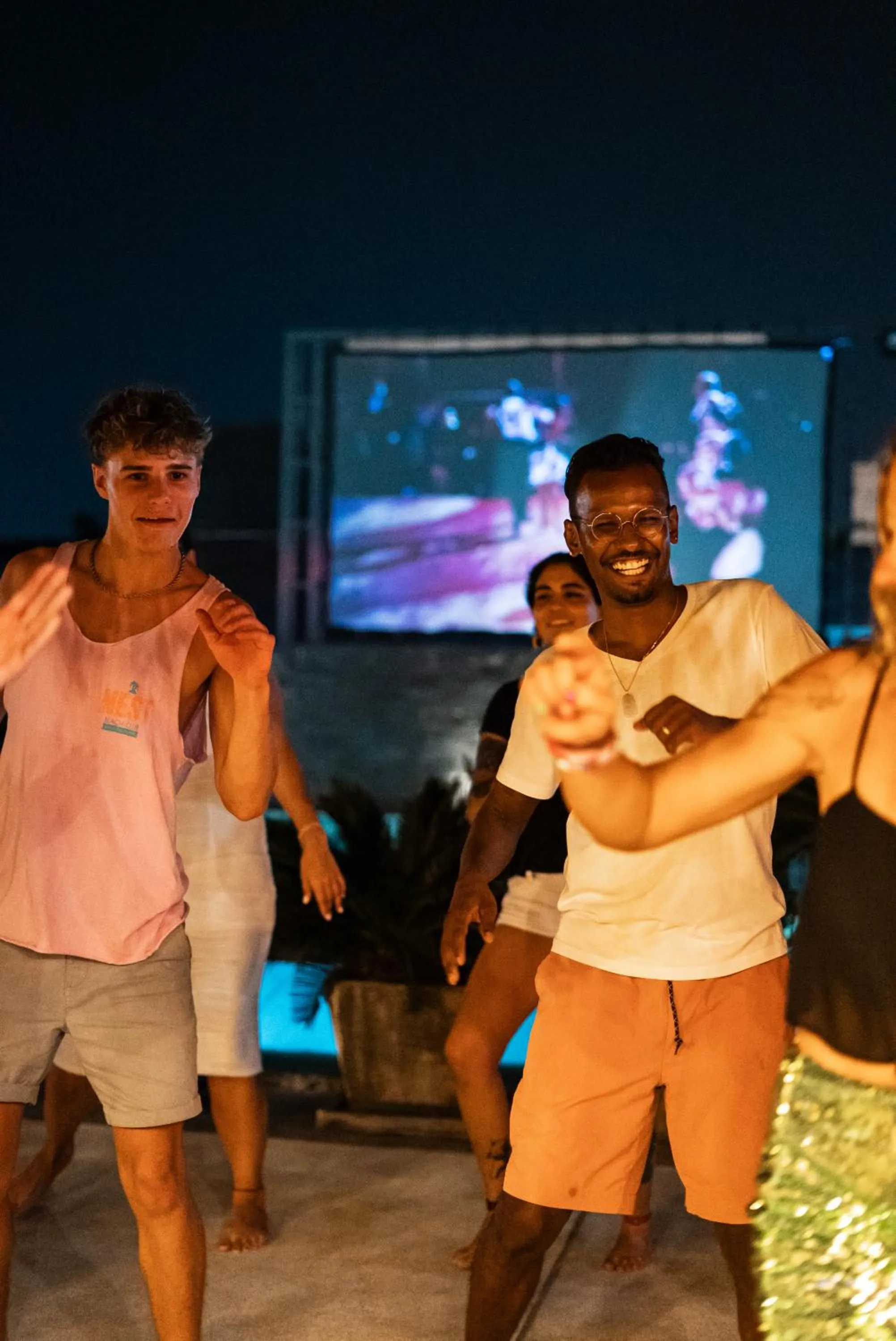 Evening entertainment in EBS Hostel Phuket