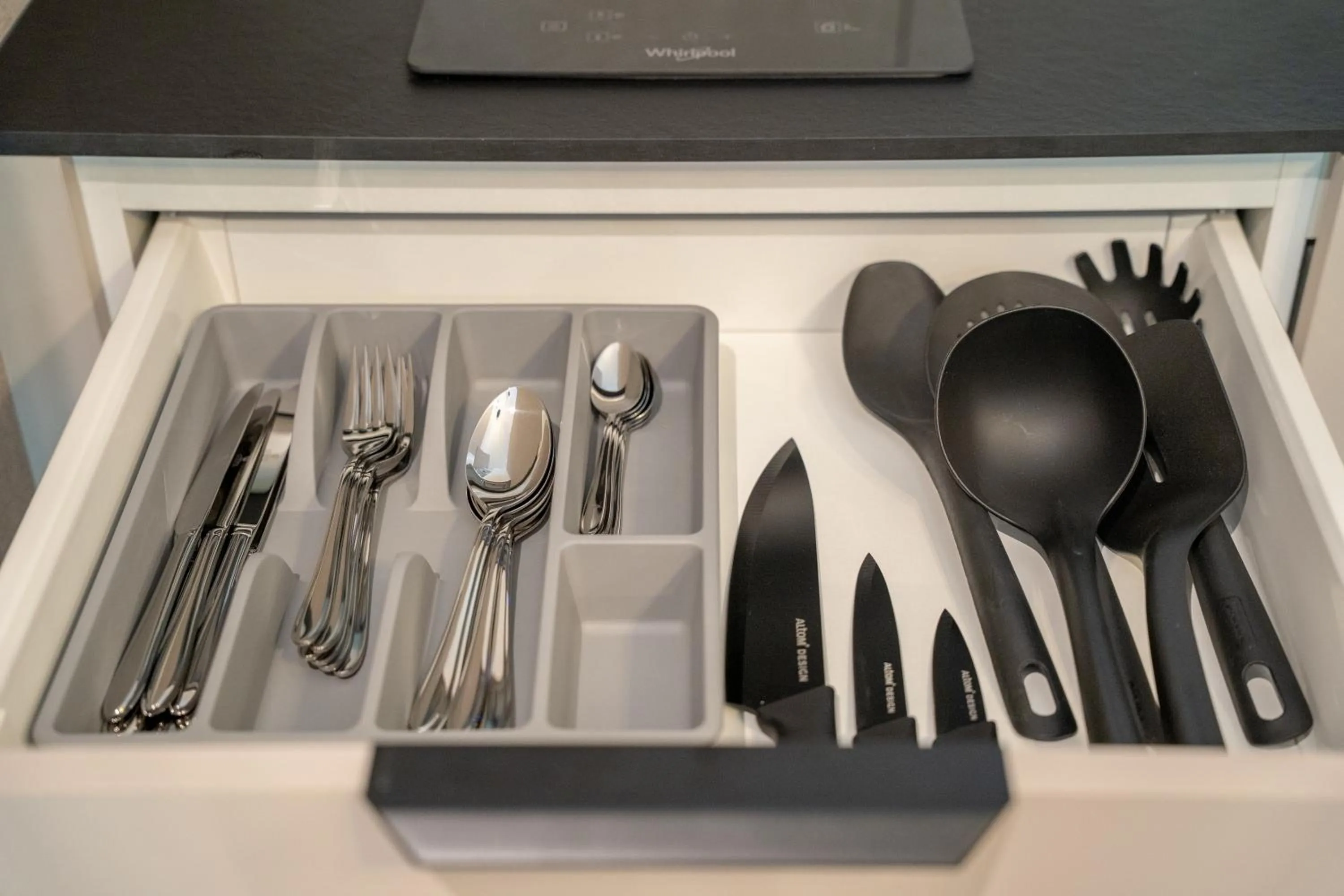 Kitchen or kitchenette in Sea & Forest Resort Międzyzdroje