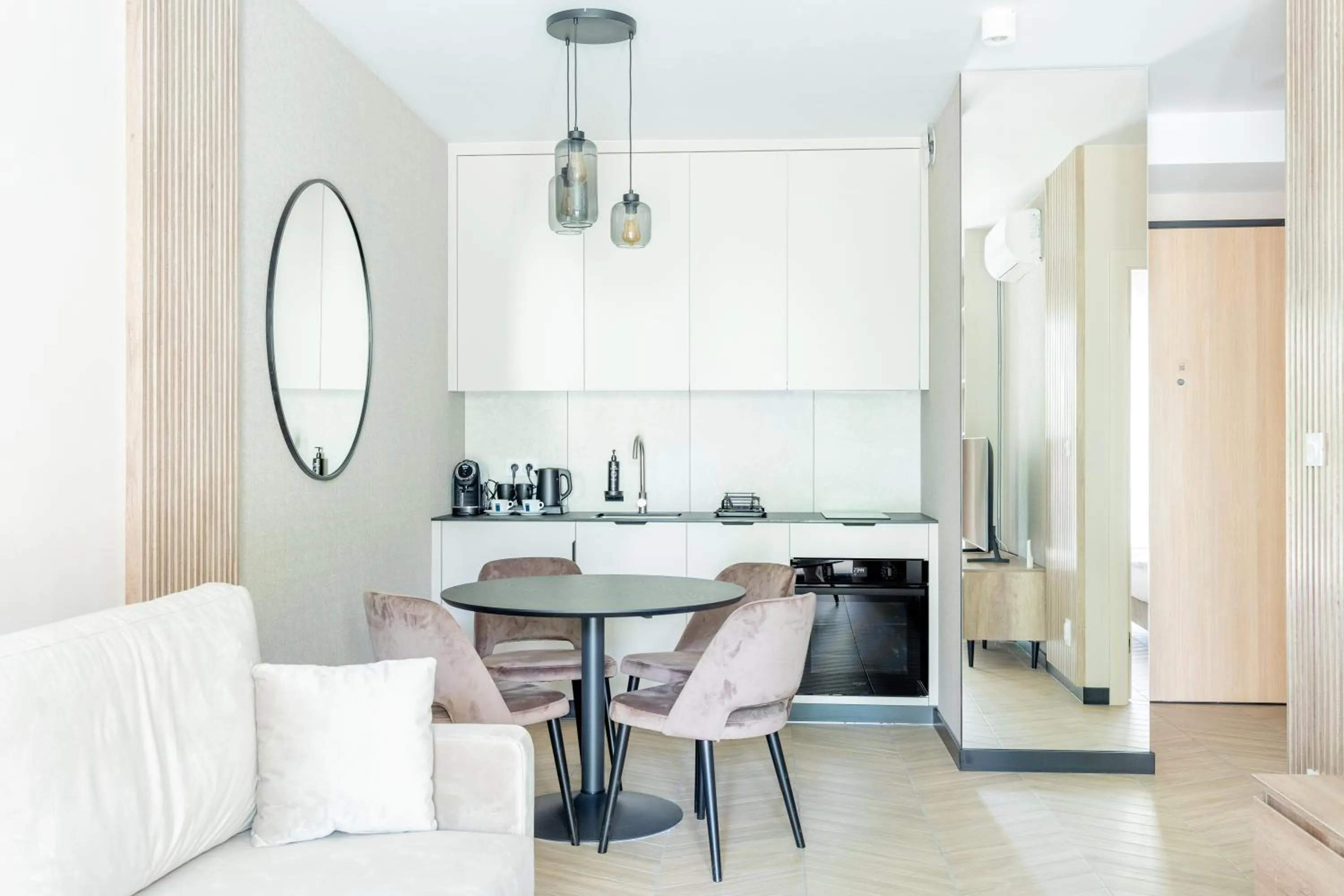 kitchen in Sea & Forest Resort Międzyzdroje