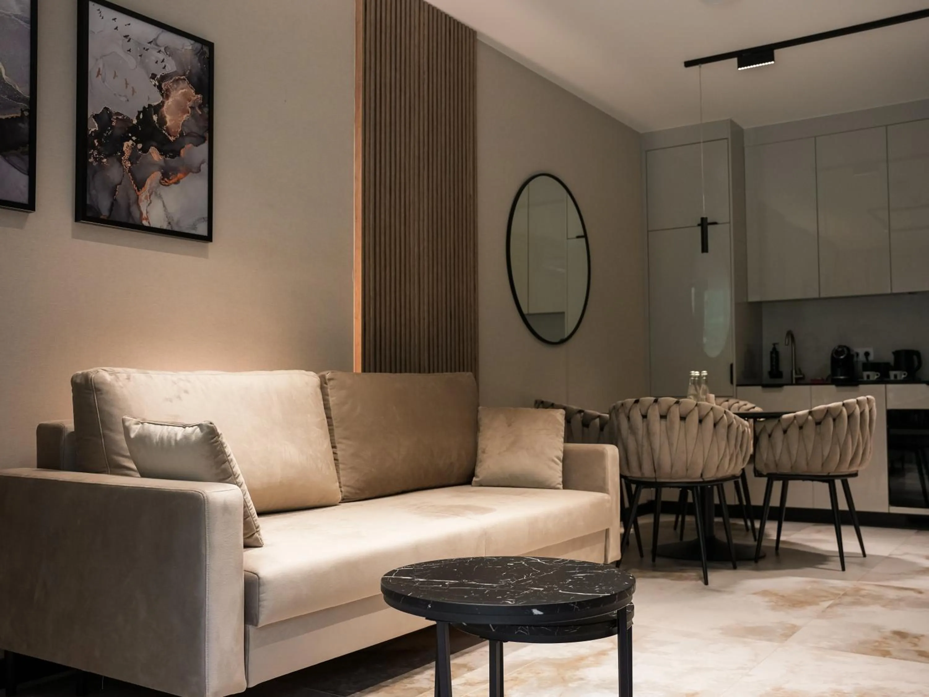 Kitchen or kitchenette in Sea & Forest Resort Międzyzdroje