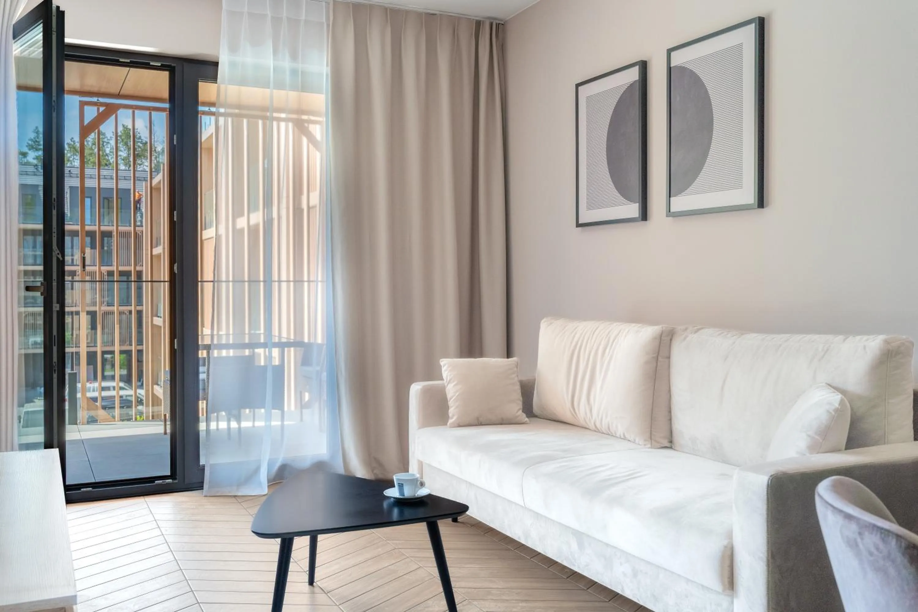 Living room, Bed in Sea & Forest Resort Międzyzdroje