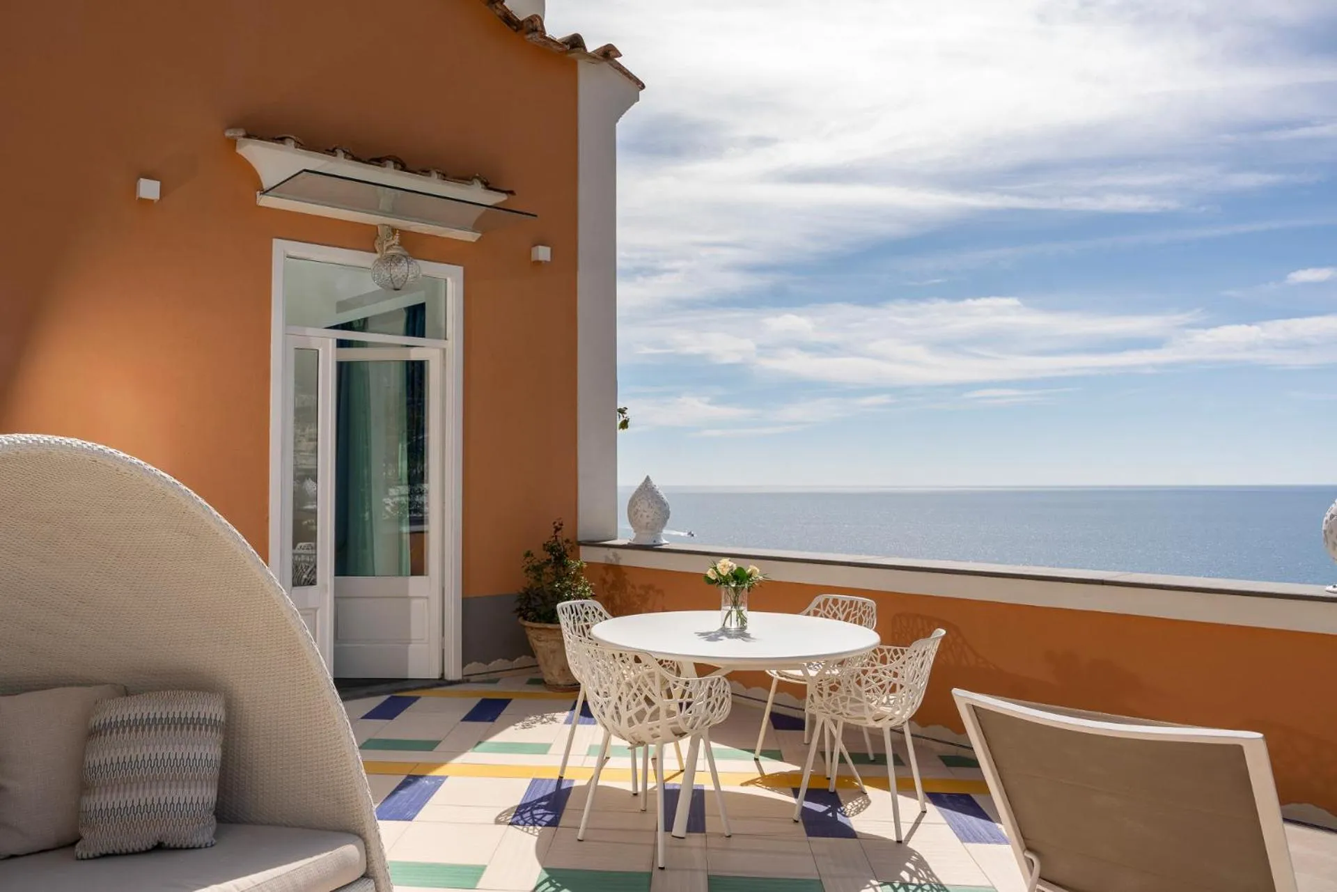 Patio in Hotel Eden Roc