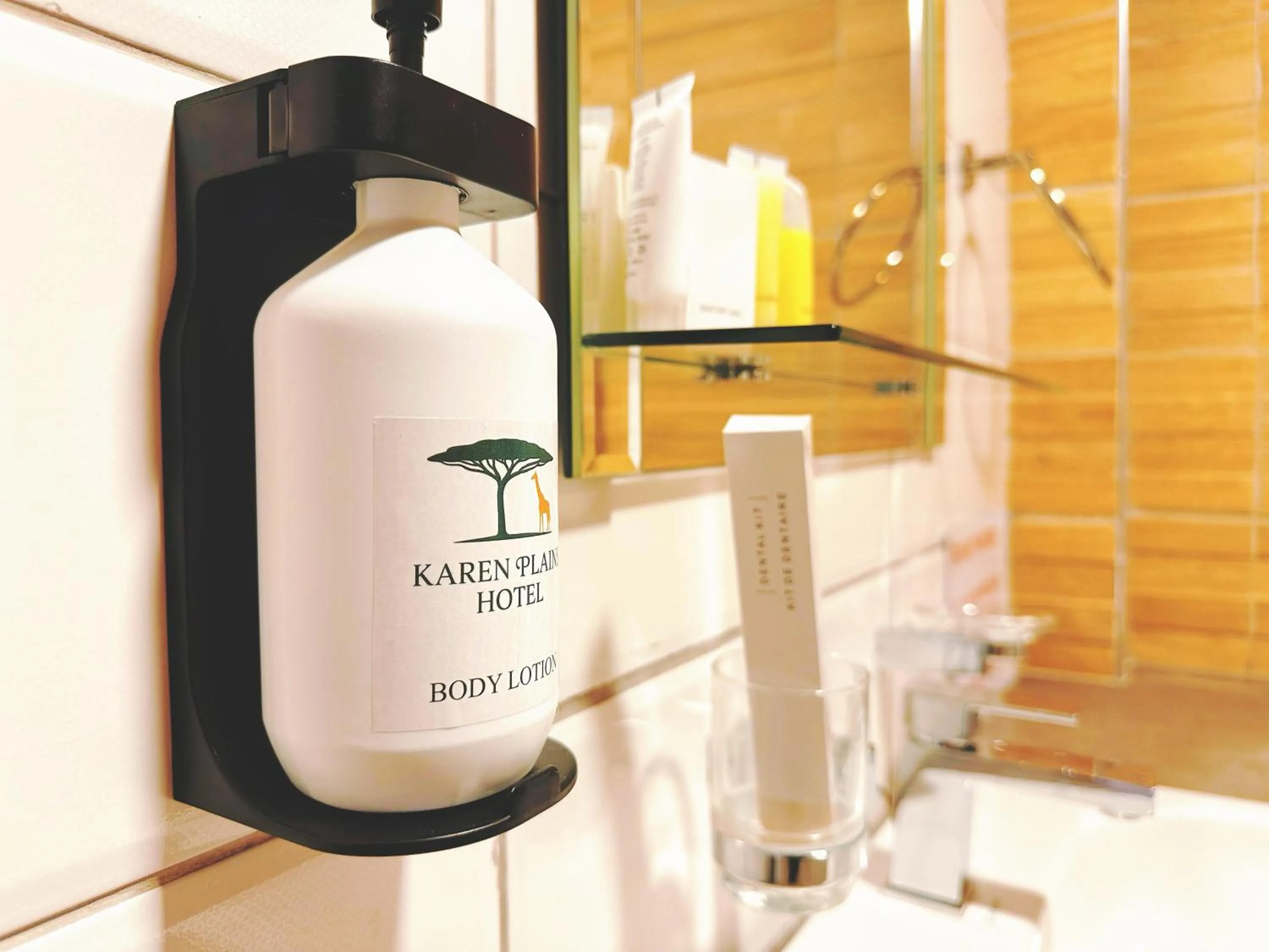 Shower in Karen Plains Hotel Nairobi