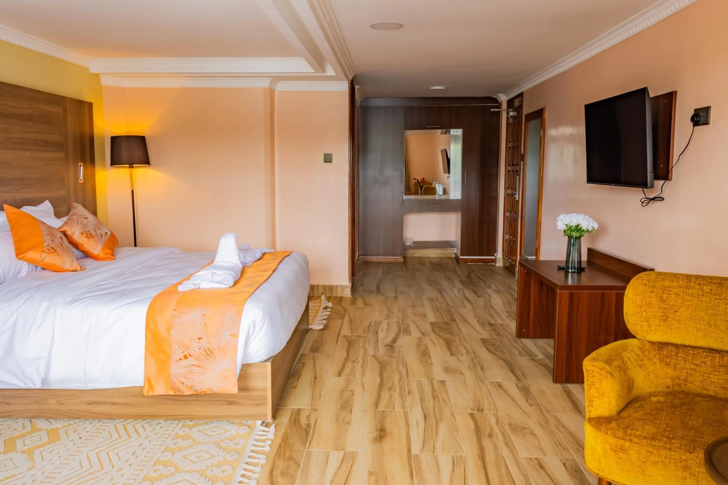 Bed in Karen Plains Hotel Nairobi