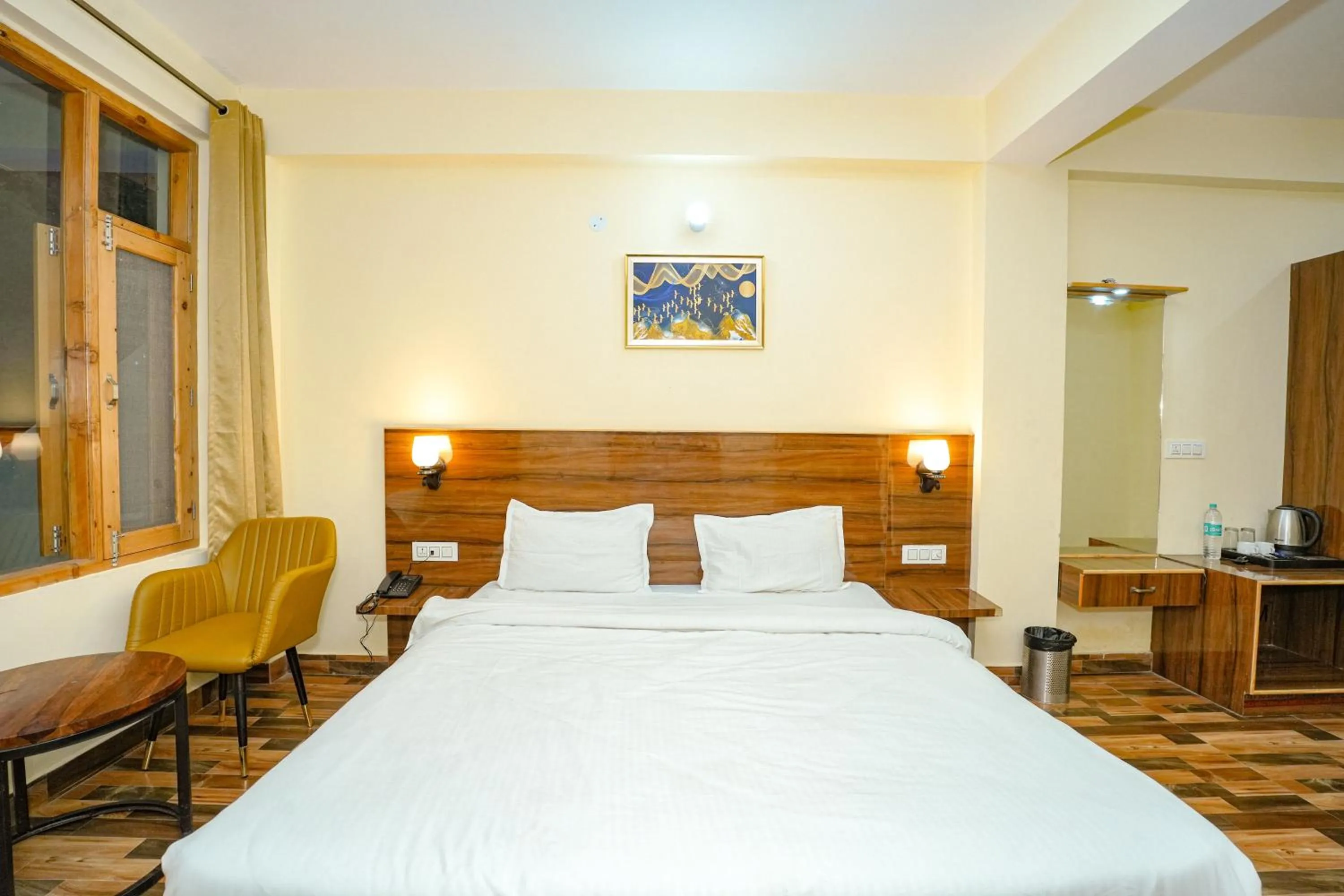 Bed in The Himalayan Stories - A Riverside Heaven Resort