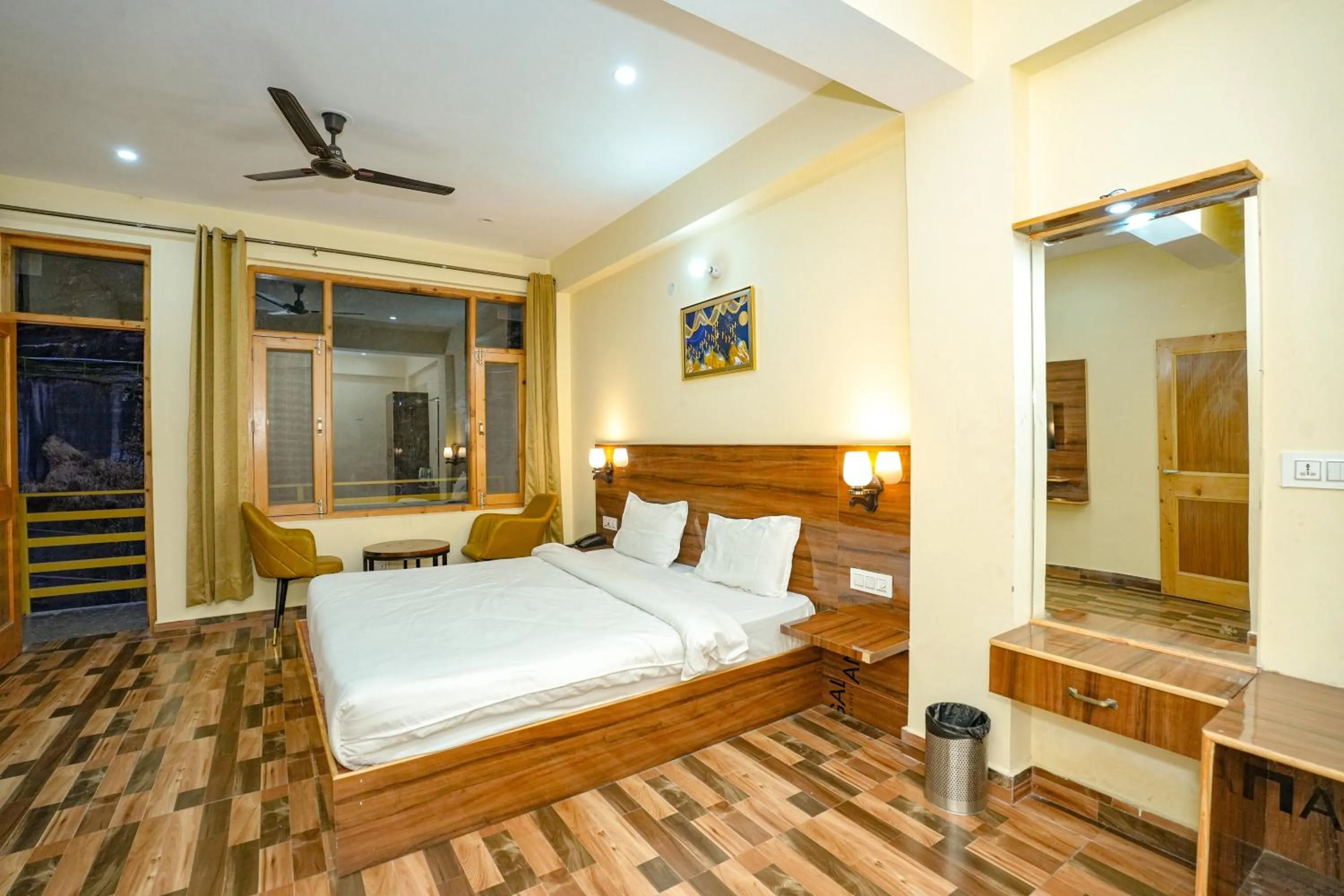 Bed in The Himalayan Stories - A Riverside Heaven Resort