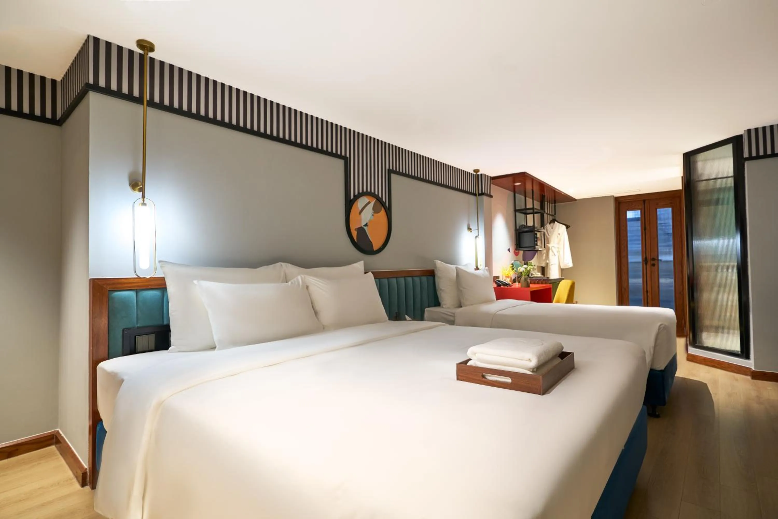 View (from property/room), Bed in Solaria Tesori Hotel