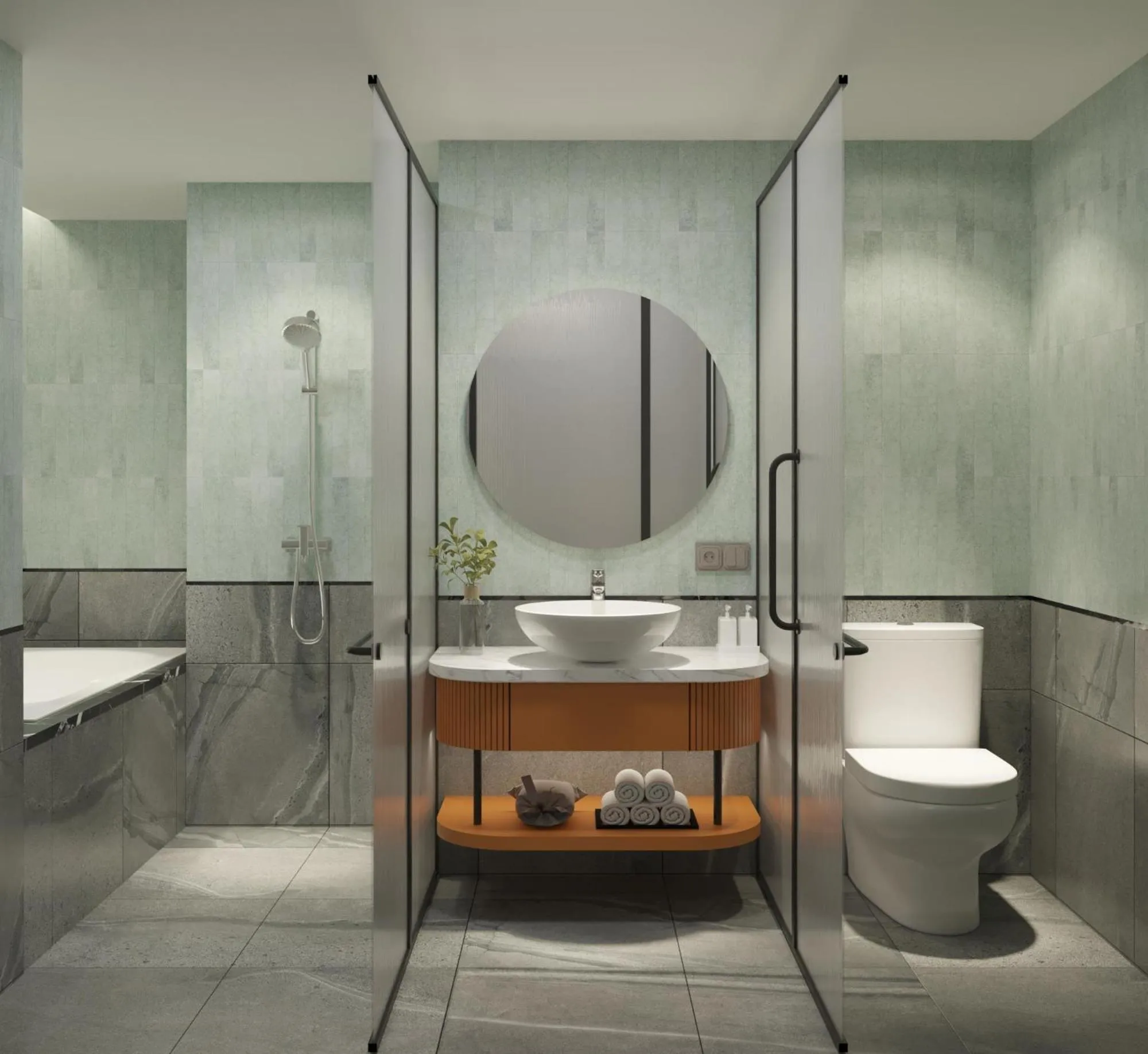 Toilet in Solaria Tesori Hotel