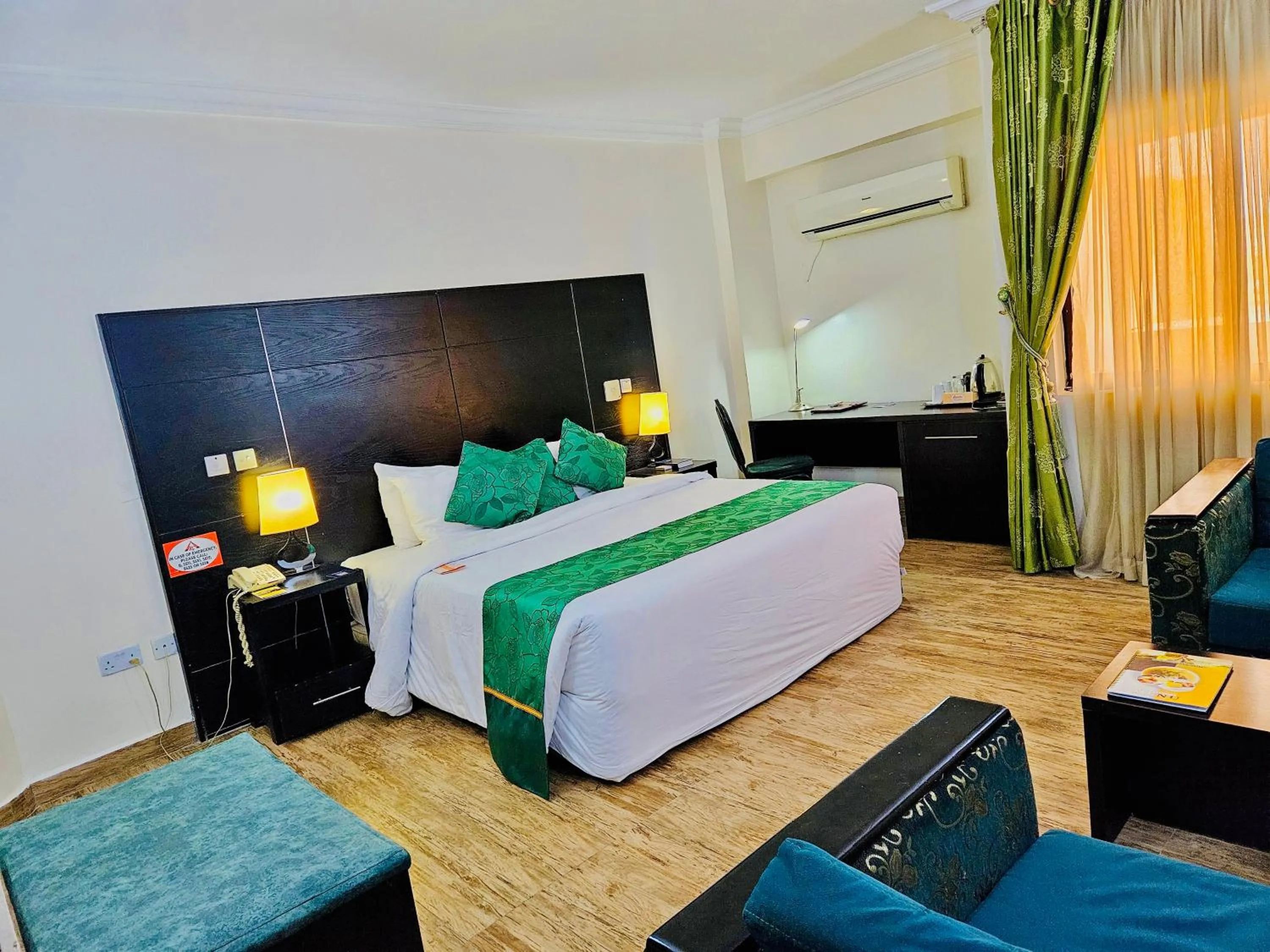 Bed in Reiz Continental Hotel, Abuja