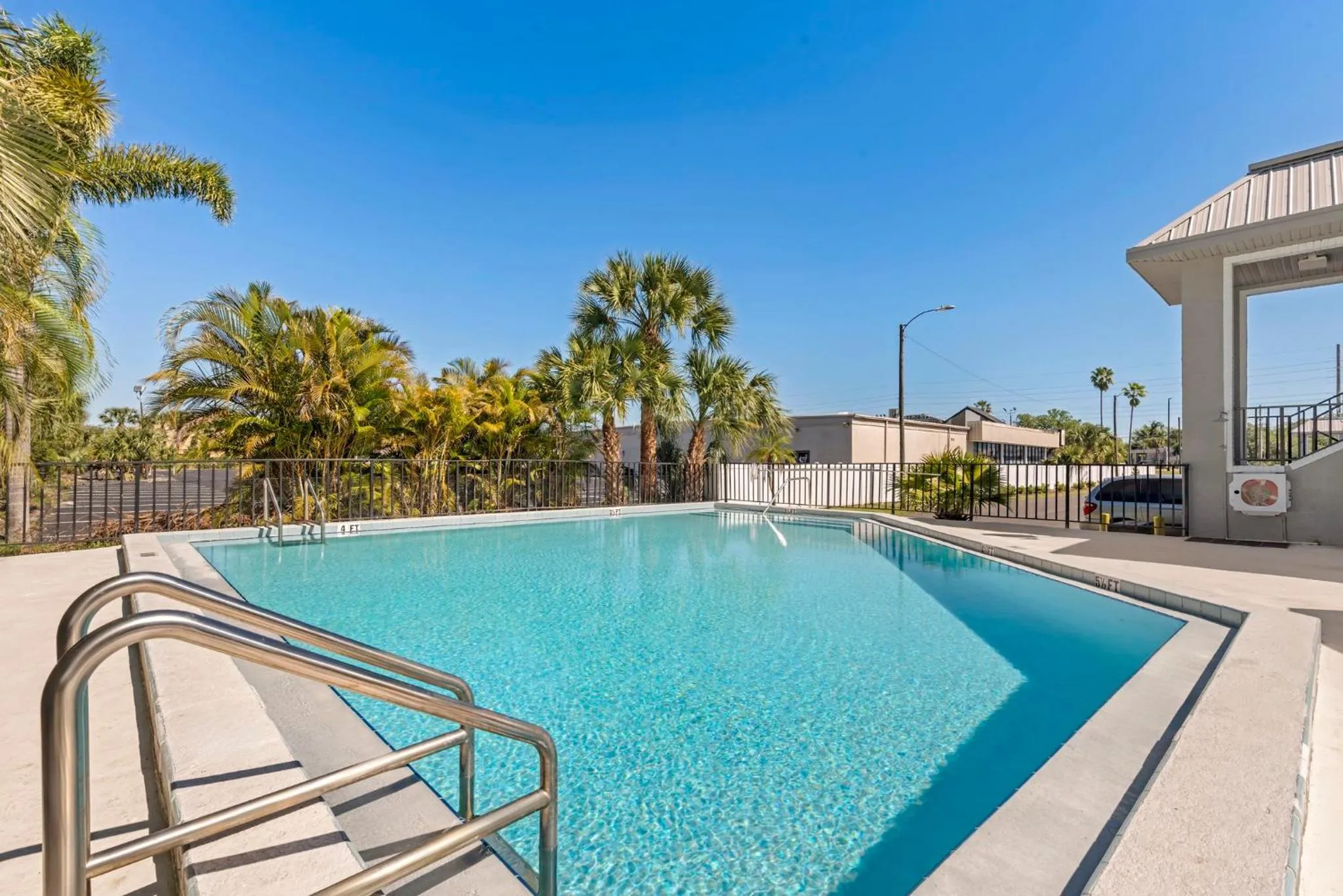 Swimming pool in Red Roof Inn Kissimmee, FL