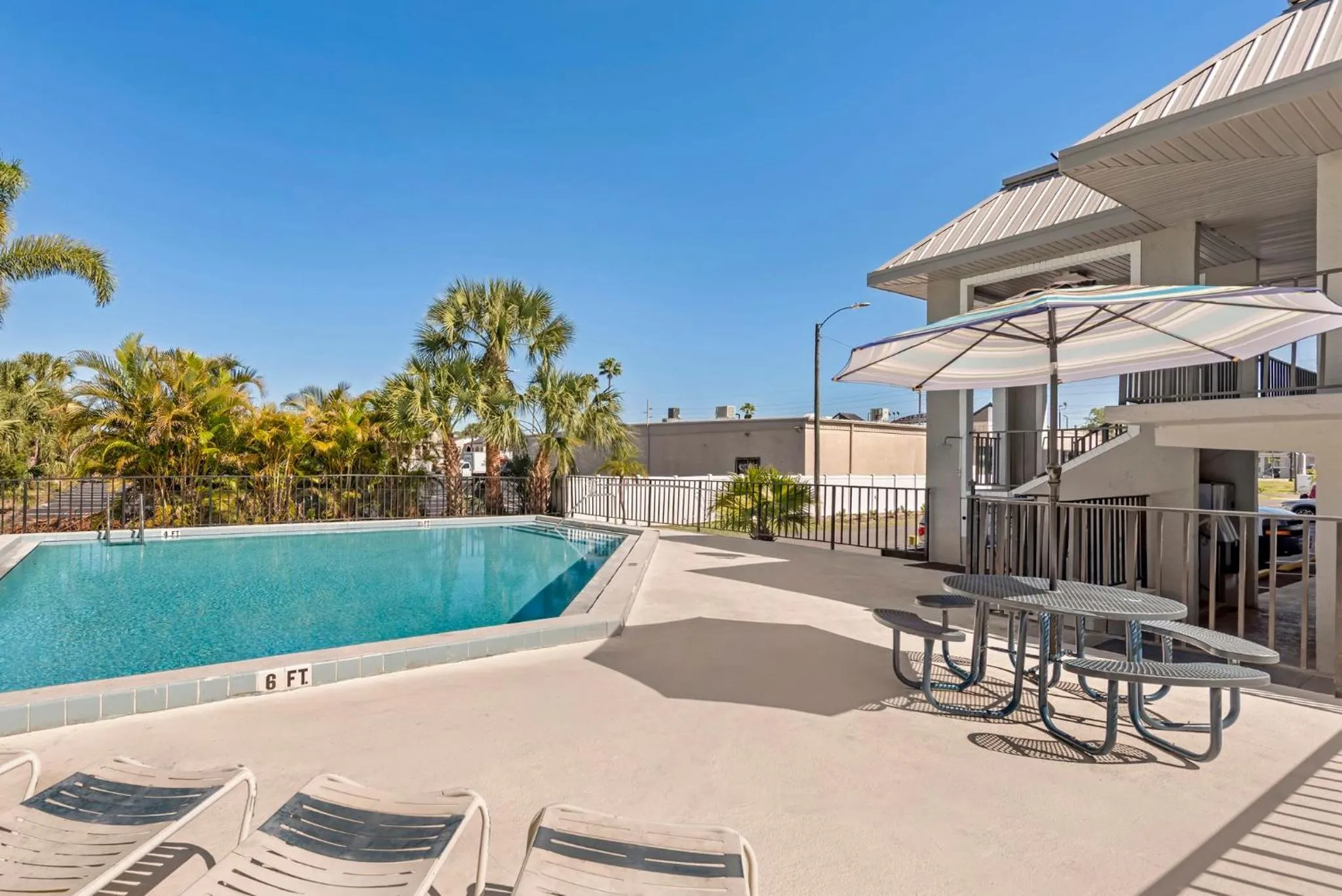 Swimming pool in Red Roof Inn Kissimmee, FL