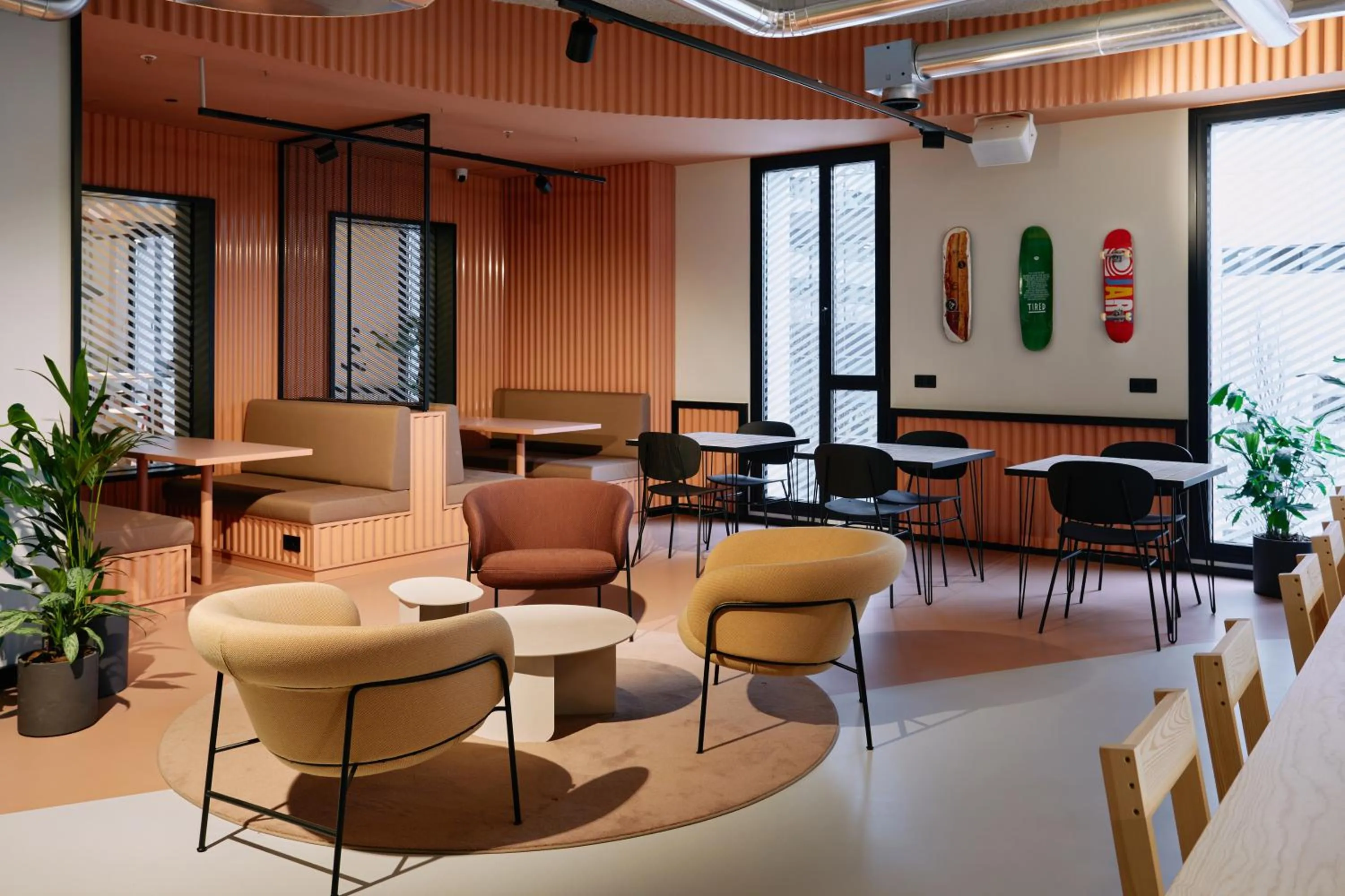 Living room in The Social Hub San Sebastian Extended Stay