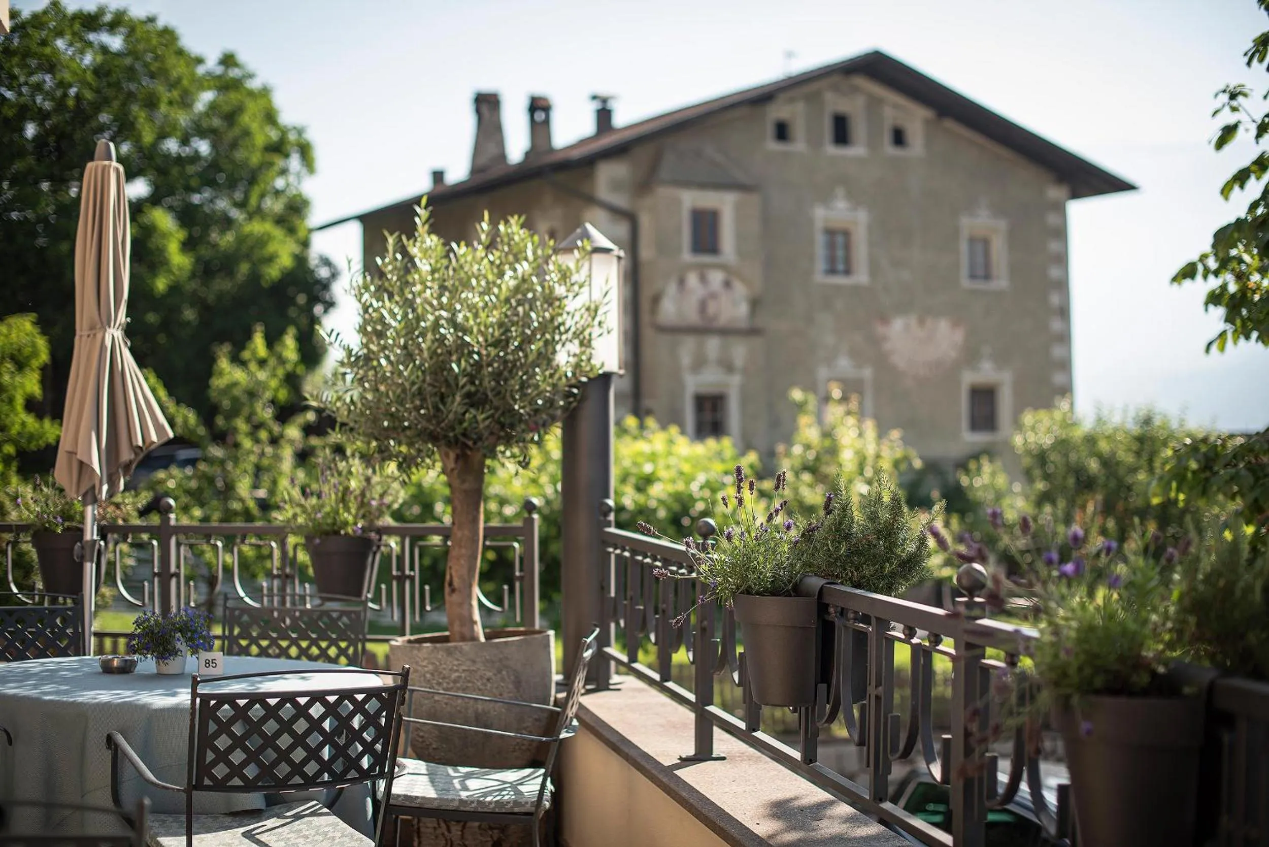 Balcony/Terrace in Taubers Unterwirt Aktiv & Vitalhotel