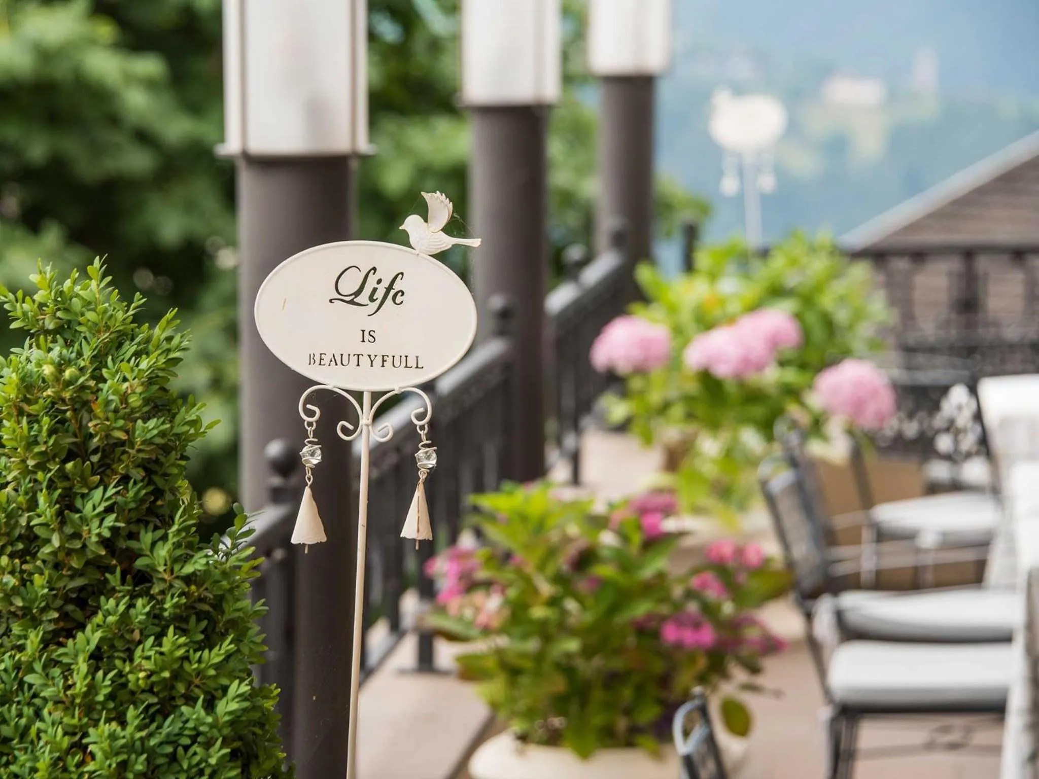 Balcony/Terrace in Taubers Unterwirt Aktiv & Vitalhotel