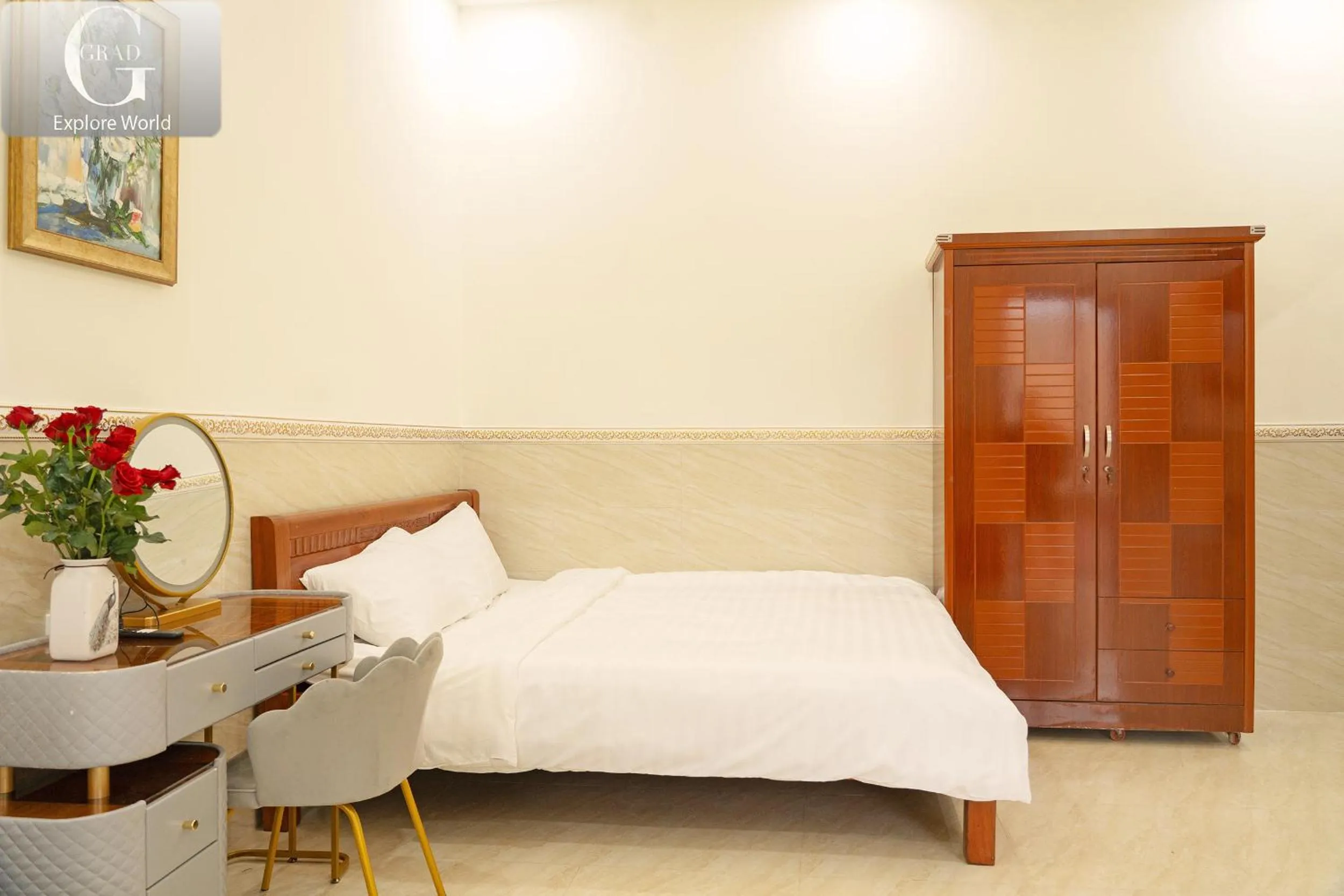 Bed in Hoang Yen Villa & Coffee