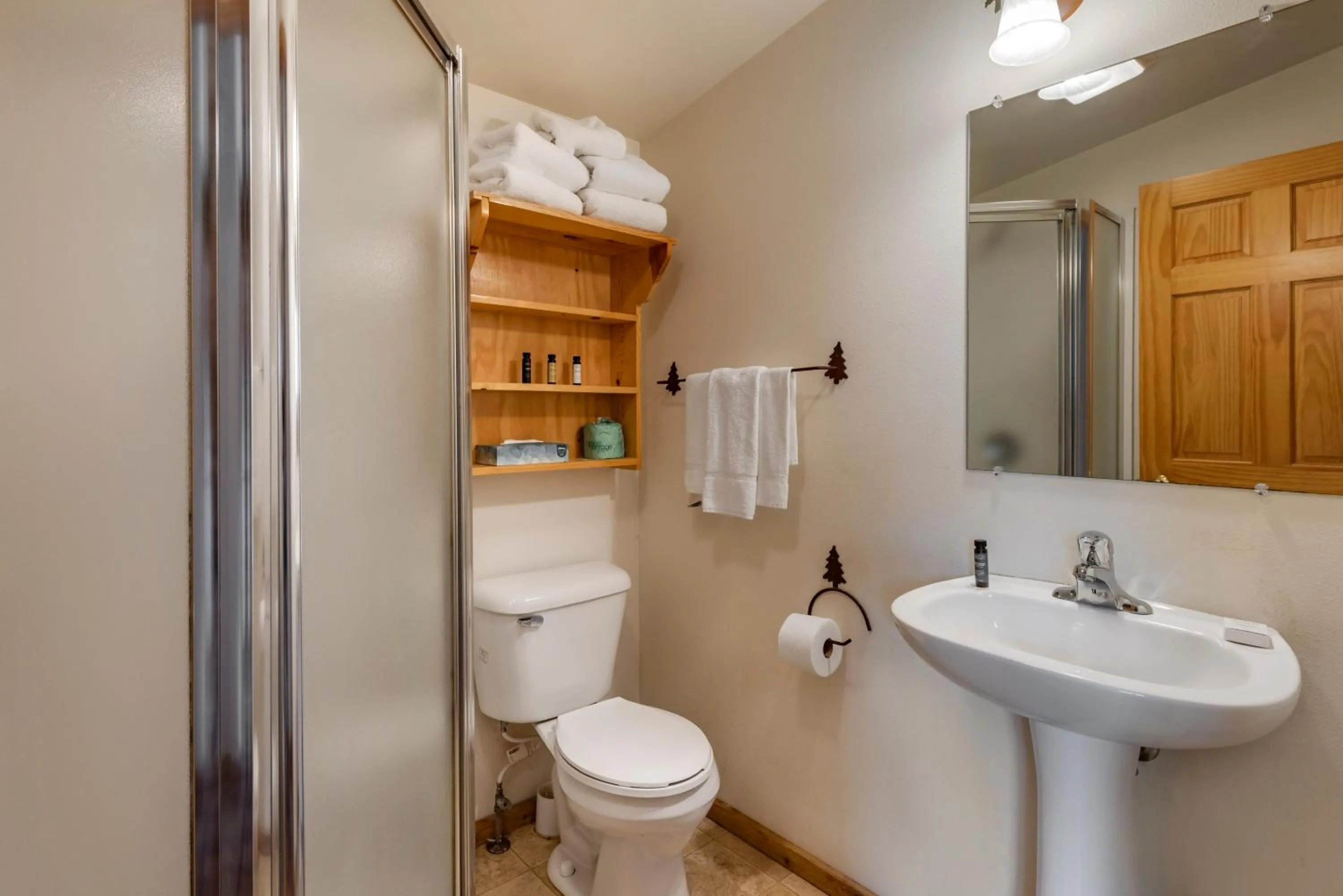 Shower in Three Bears Resort Waterpark Near Tomah Ascend Collection