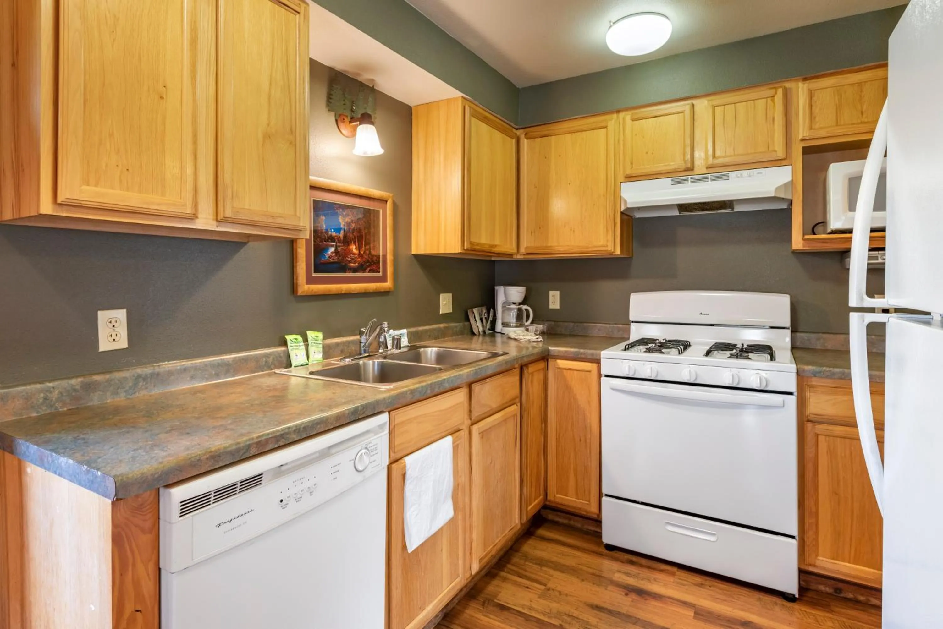 Kitchen or kitchenette in Three Bears Resort Waterpark Near Tomah Ascend Collection