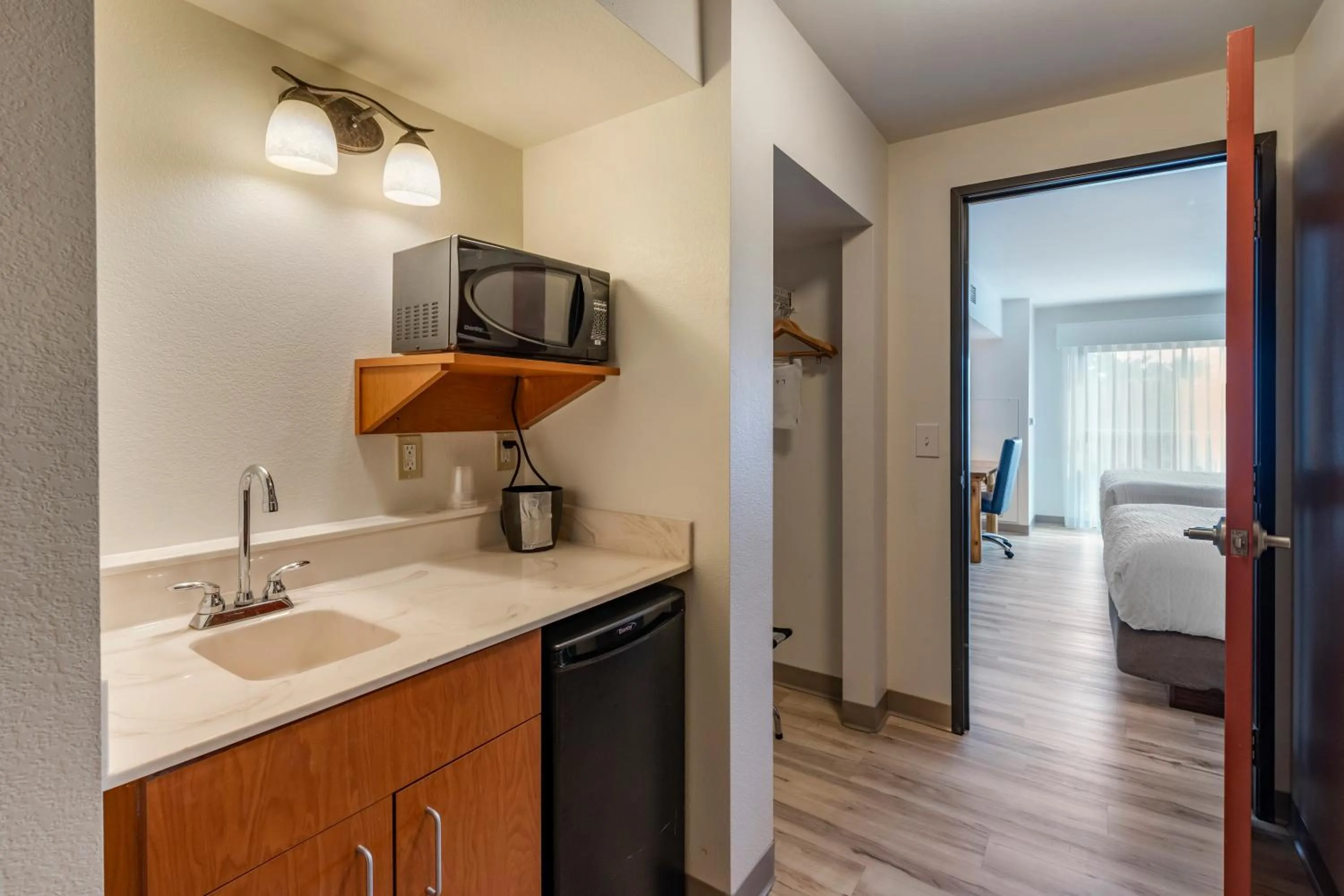 Kitchen or kitchenette in Three Bears Resort Waterpark Near Tomah Ascend Collection